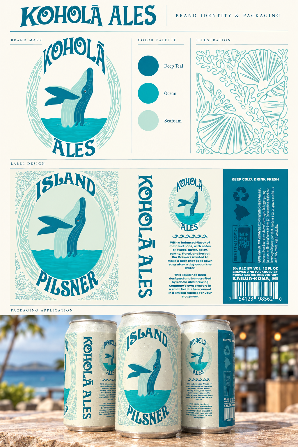 Koholā Ales island pilsner brand showcase.png