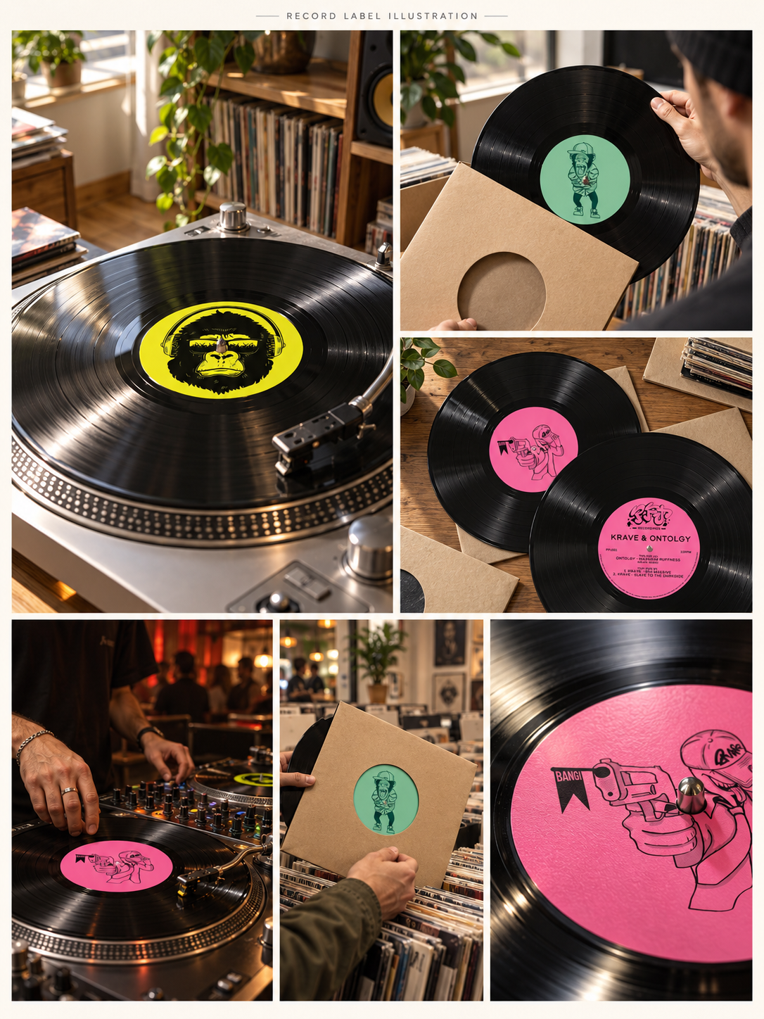 Illustrated vinyl labels in lifestyle scenes.png