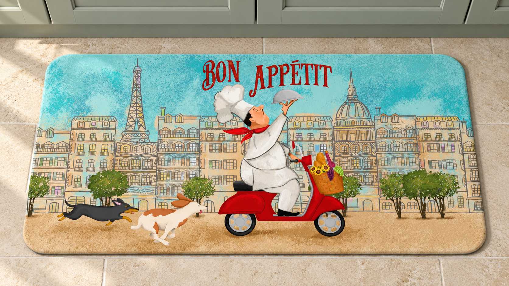 Turquoise Paris Bon Appétit Kitchen Mat-2.png
