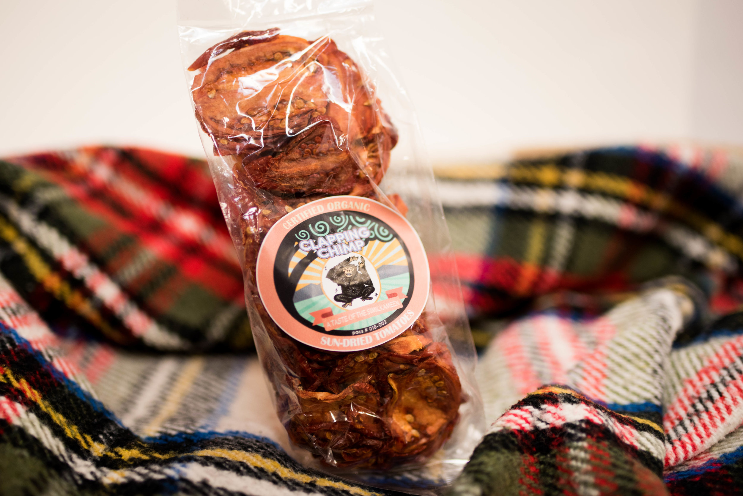 "Clapping Chimp" Sun-dried tomatoes from Elam's Organics