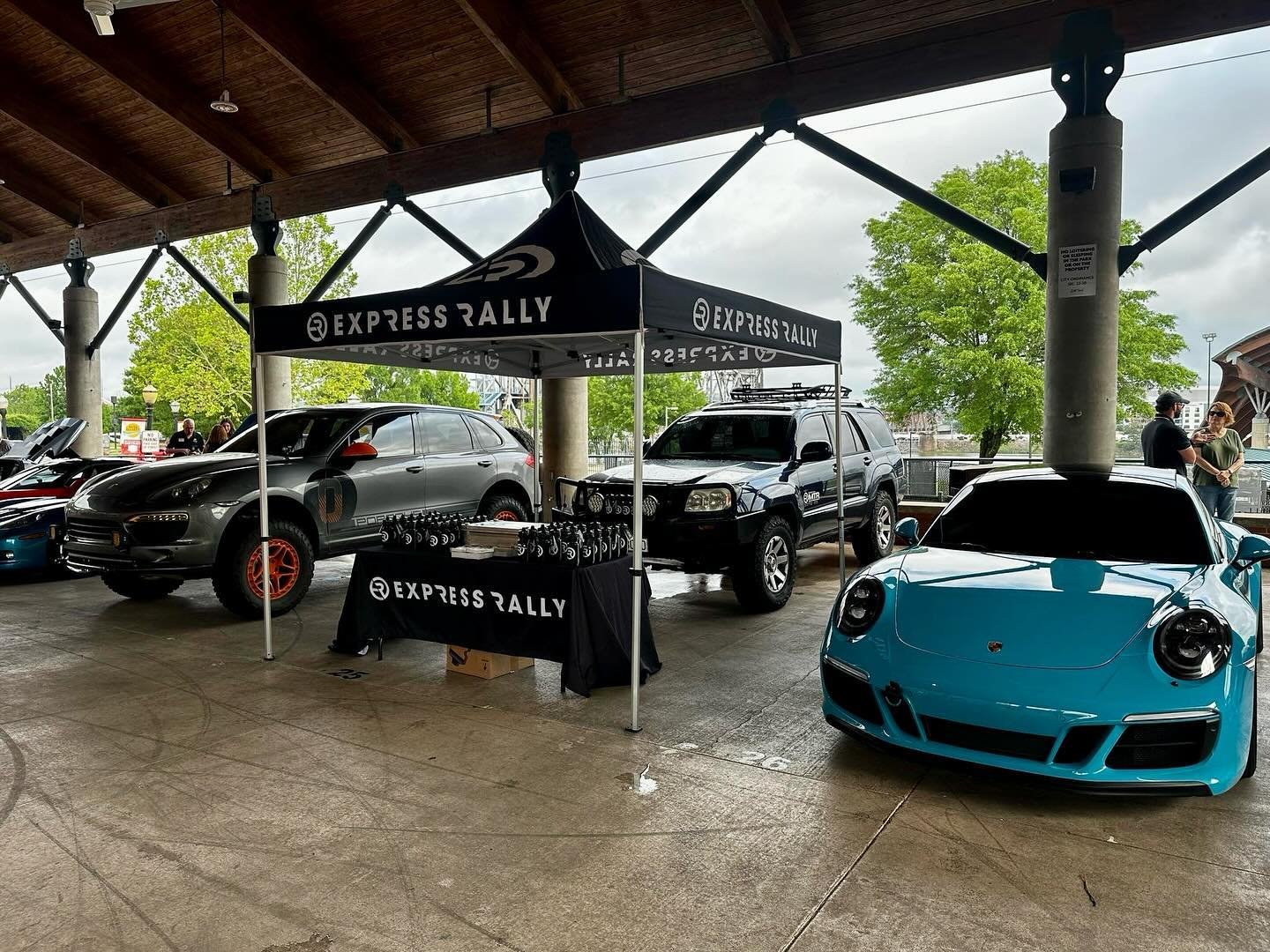 If you are at Rivermarket Cars &amp; Coffee this morning make sure you stop by the ER booth to say hi and snag some swag!

#expressrally #carsandcoffee #littlerock #littlerockarkansas #littlerockrivermarket #rivermarket #driversonly #porsche