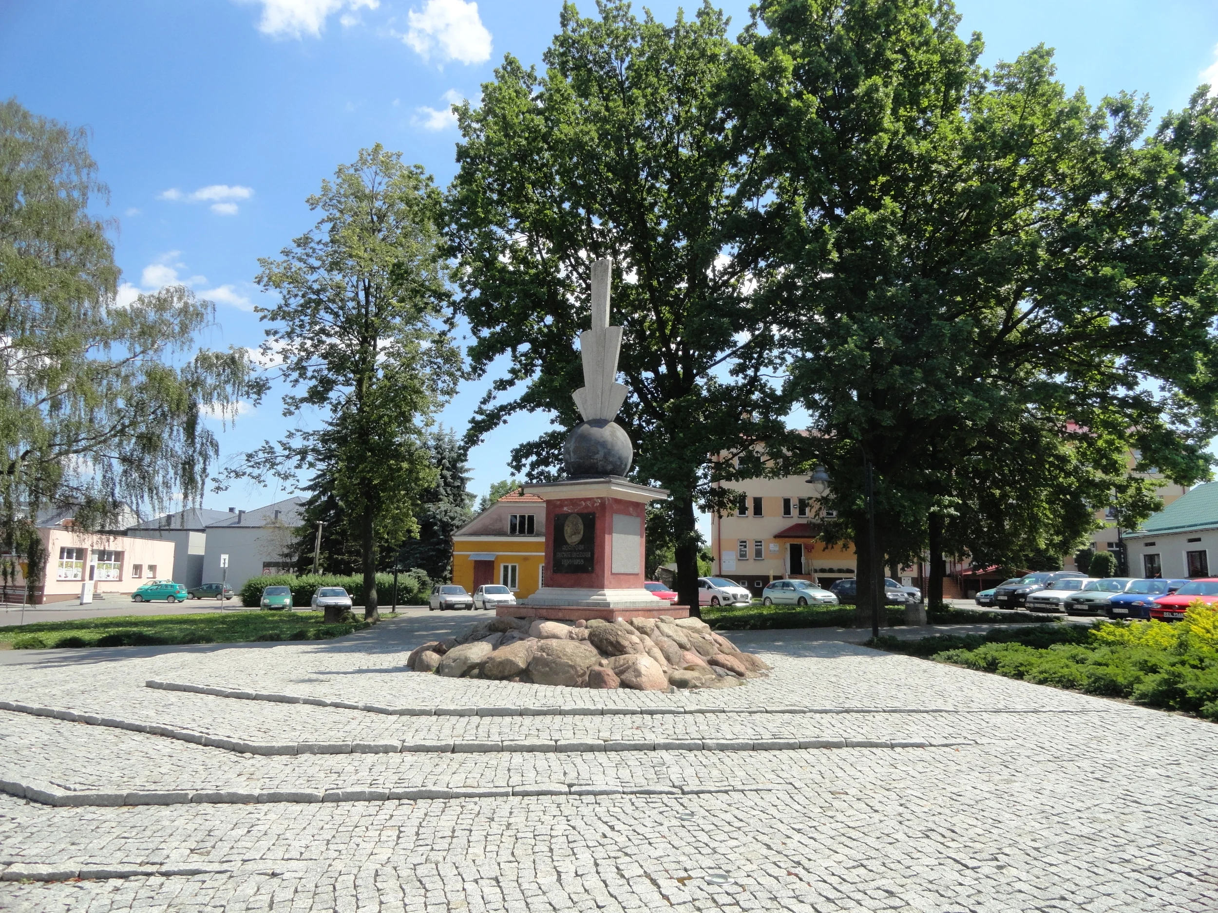 Żołynia town square.