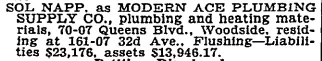 Bankruptcy notice, New York Times, 1941
