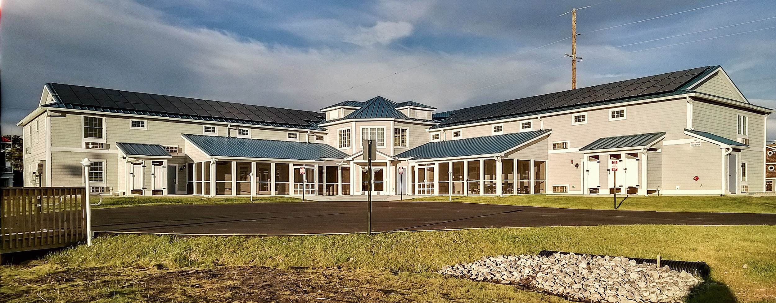 Front view of Alexander CamPbell Hall
