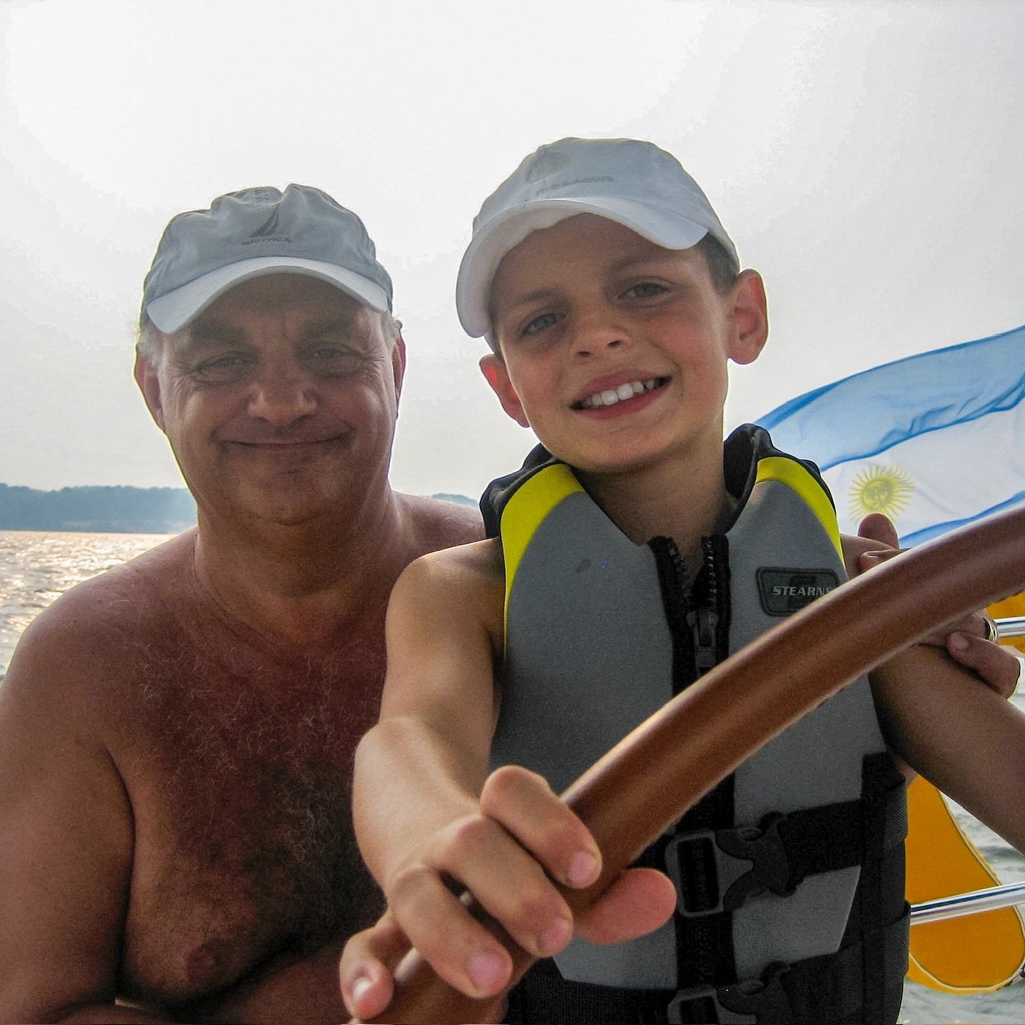 A special day on the waters with my abuelo Atilio. Reflecting on the ambassador on his birthday, we miss and love you always. Your spirit continues to shine in the heavens. 
Te quiero siempre. ♾️