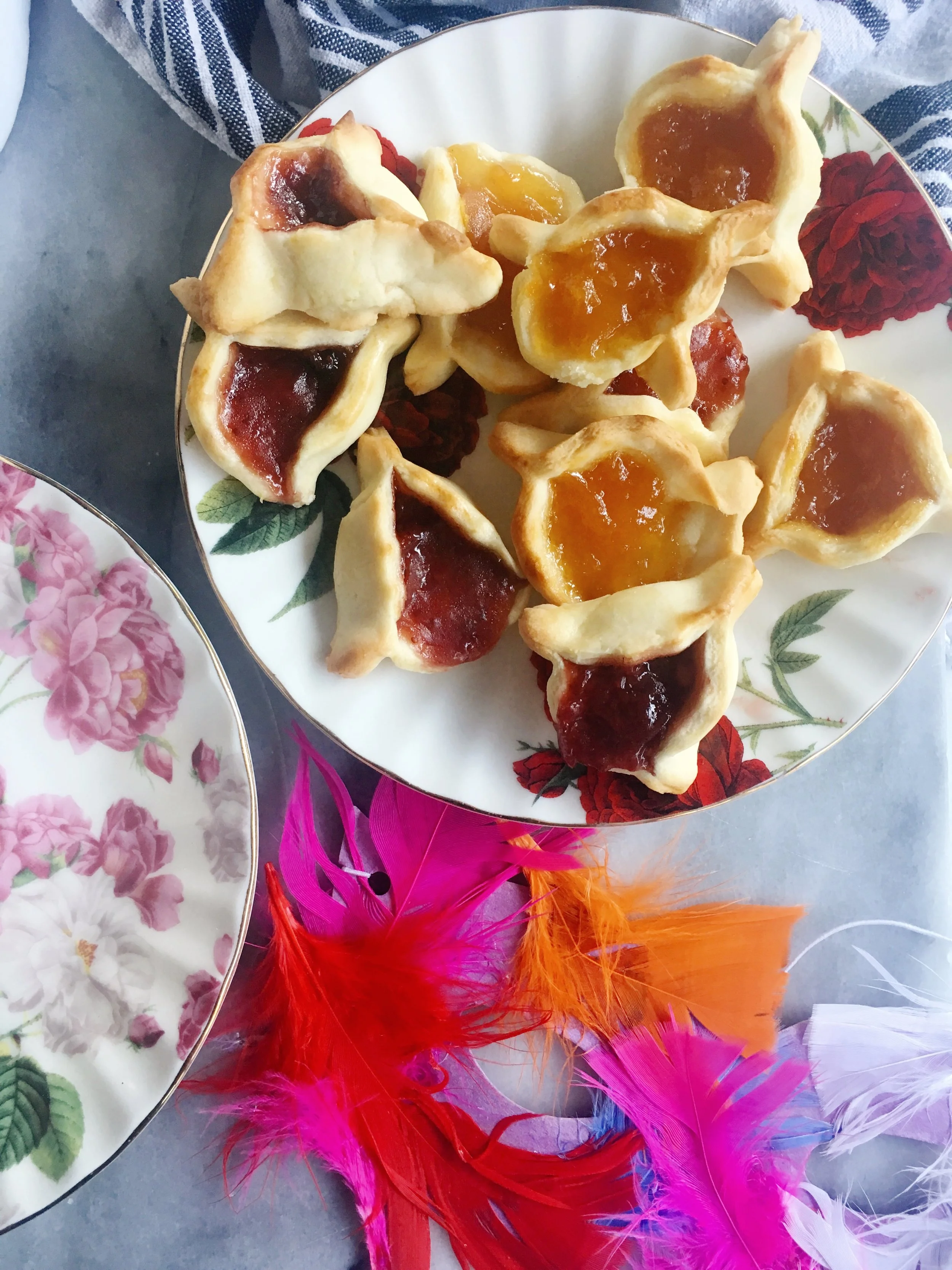 Apricot & Strawberry Preserve Hamentashen