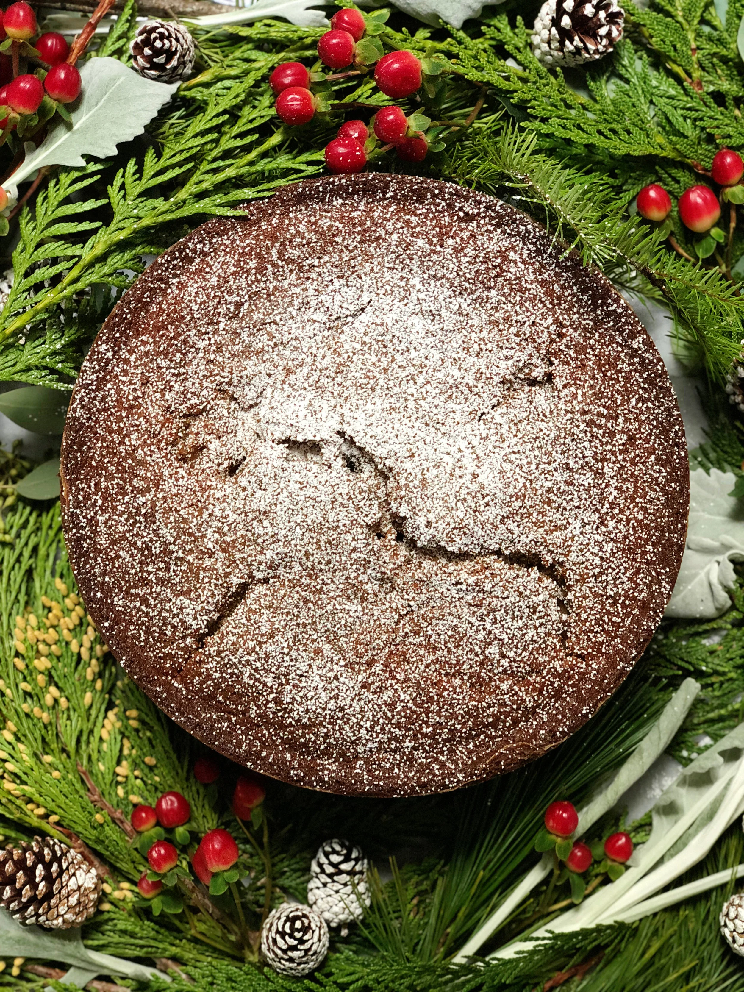 6. When your done baking, place the cake on a cooling rack and let cool for 2 hours. Once fully cooled remove from the cake pan and dust with confectioners sugar. 