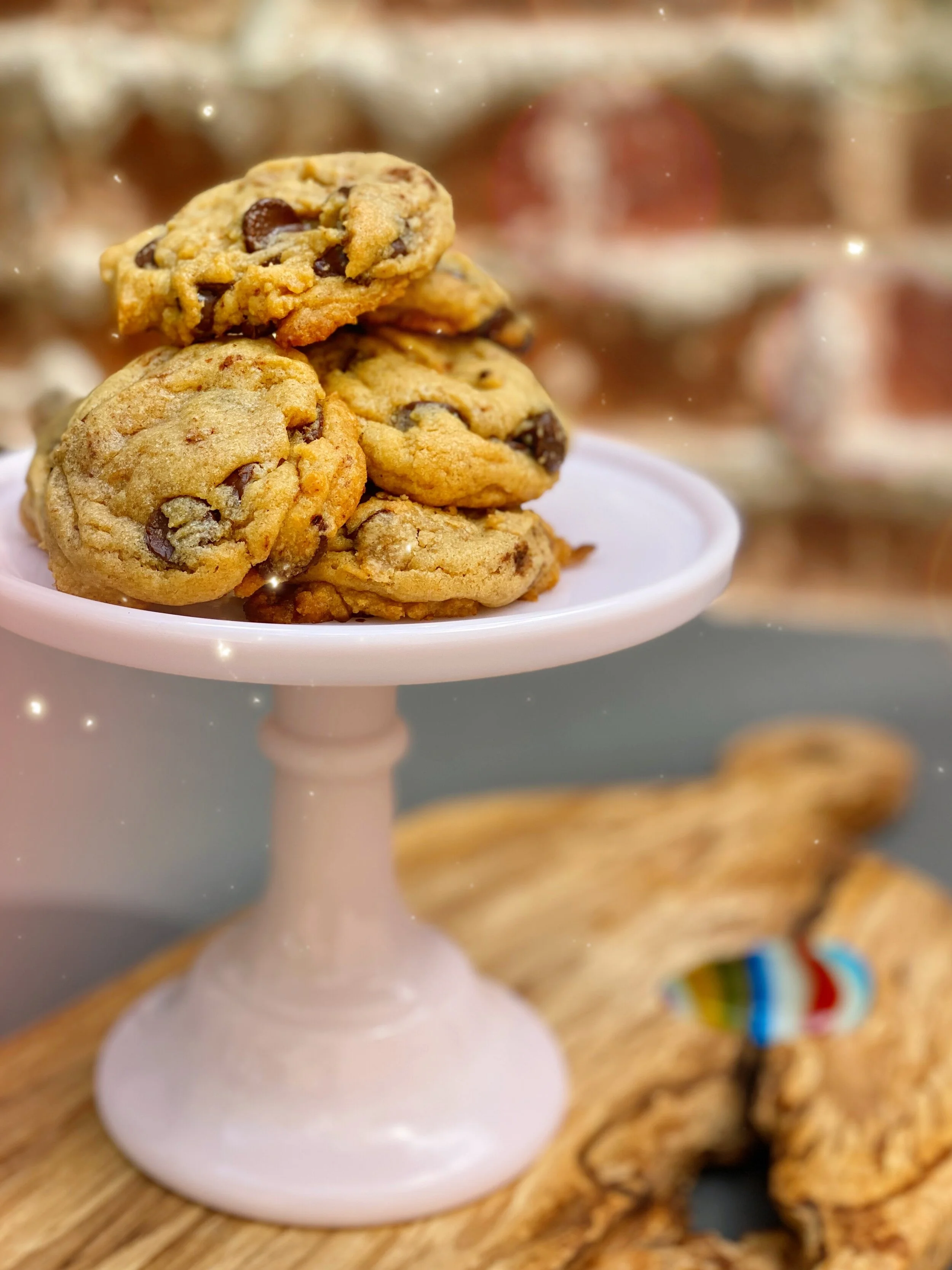 CHEWY GOOEY CHOCOLATE CHIP COOKIES 