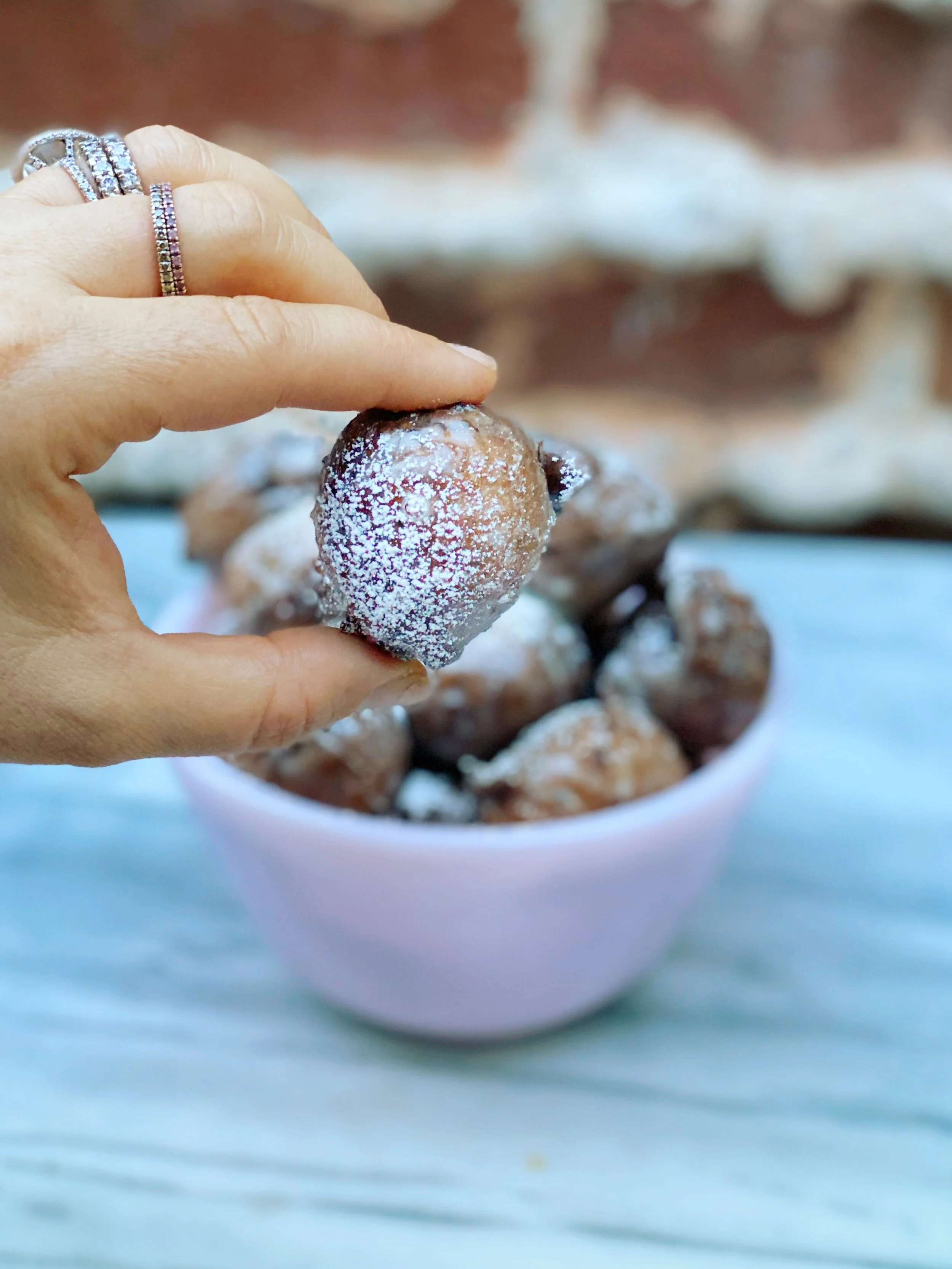 ZUCCHINI BANANA DROP DONUTS