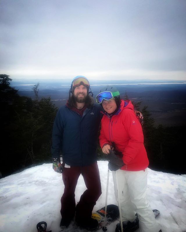 Such a good last minute shred @sugarbush, VT before the rain. Great times with Mom and Uncle D for showing me the trees! #shredvt #sugarbush