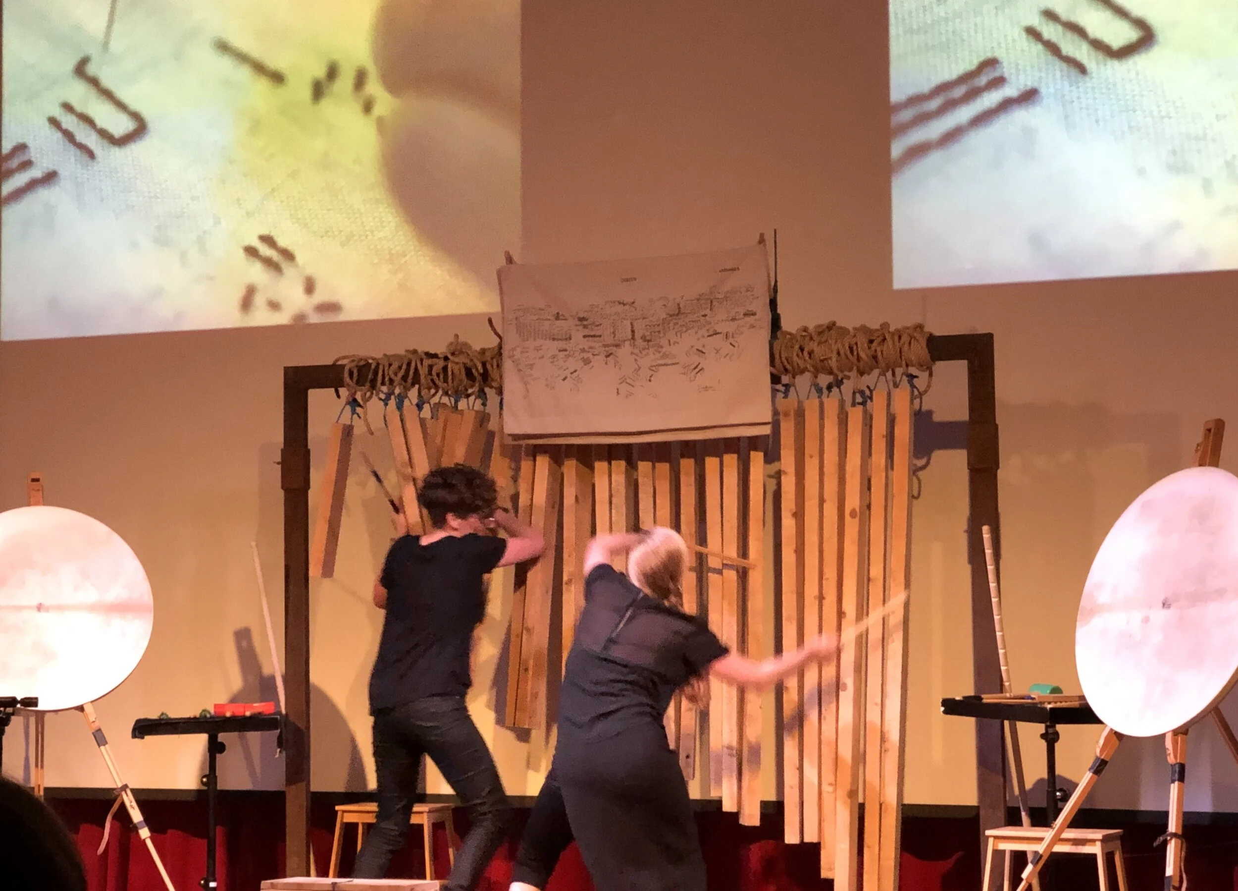 SKIN first performance with Jennifer Torrence and Bonnie Whiting
