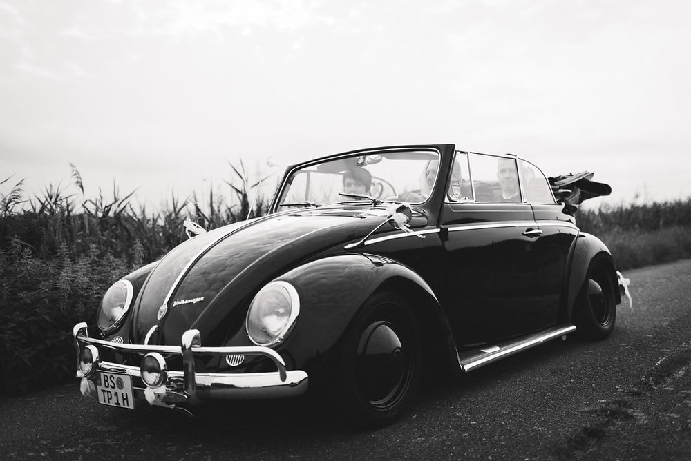 VW Käfer Oldtimer als Hochzeitsauto