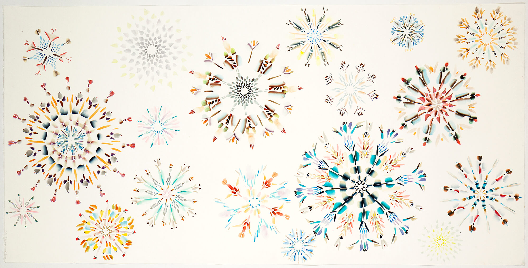  Crystals A-Z, 140 x 70 cm. 2010 