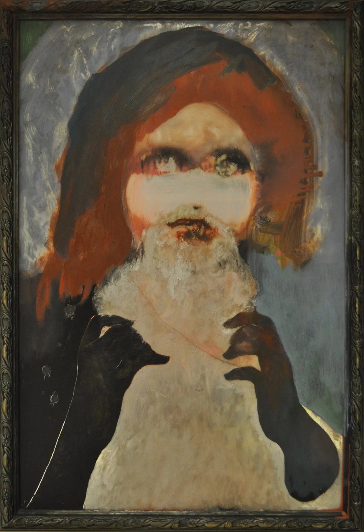 10 Ancestor' oil on mirror approx 70x 50cm.jpg