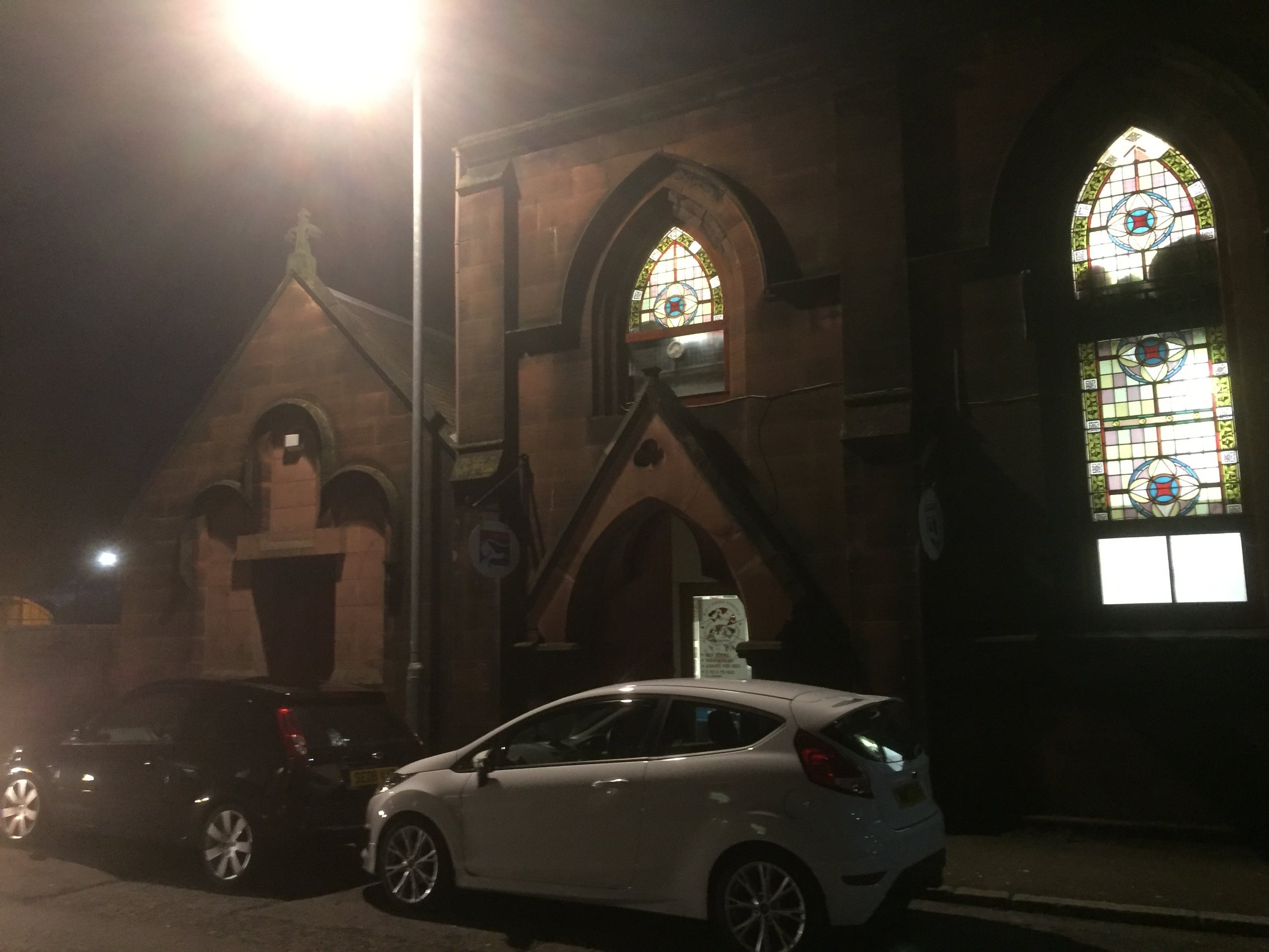 The building where Dumfries Reformed Presbyterian Church met - now a boxing gym