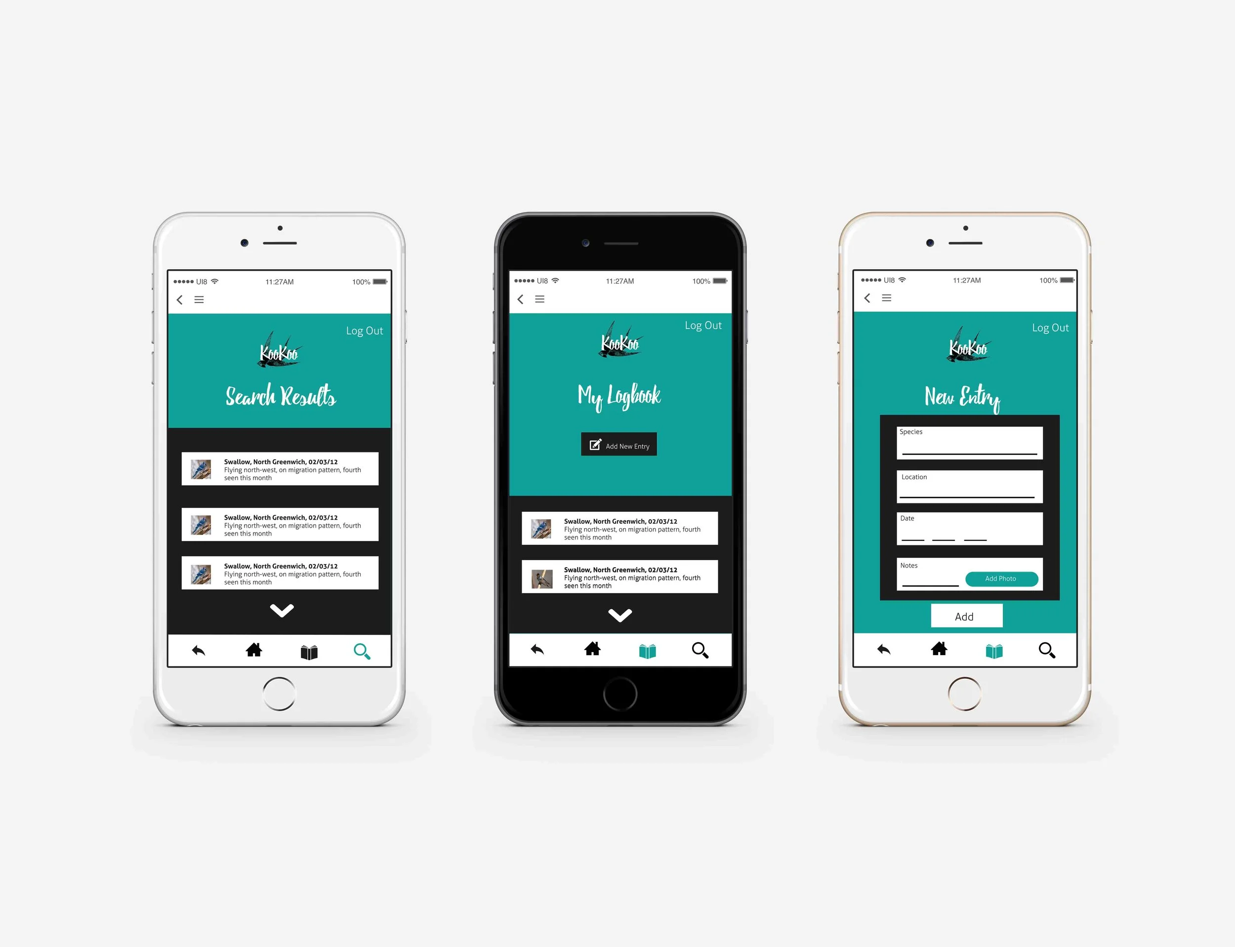 KooKoo App Layout