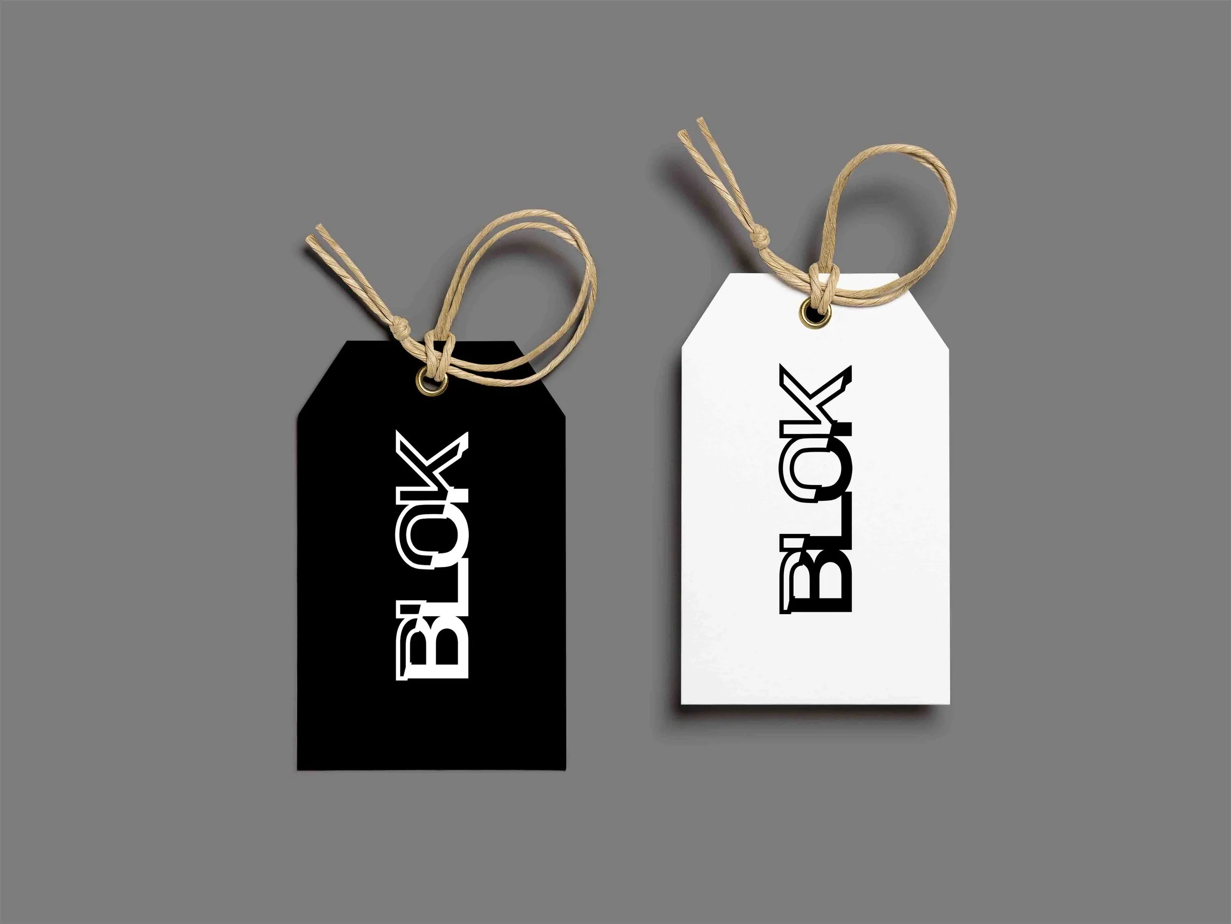 Clothing Tag Design for 'BLOK'