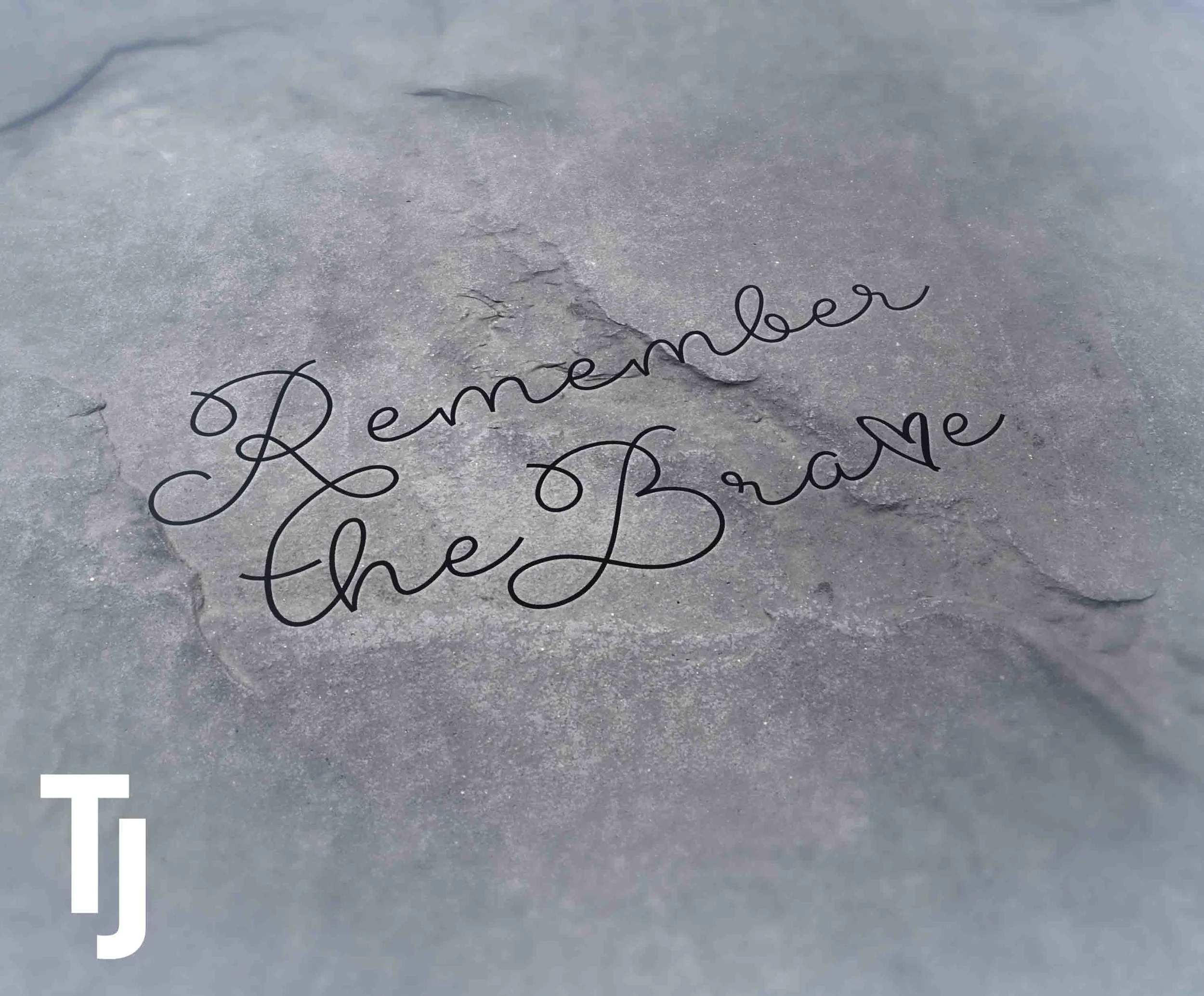 Logo Design 'Remember the Brave'
