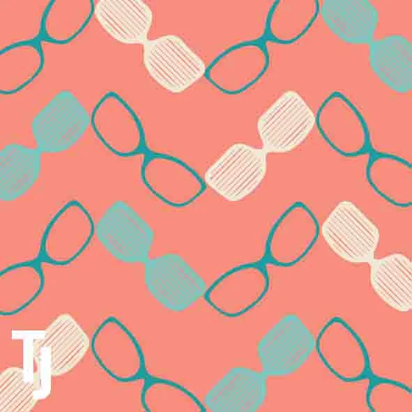 'Glasses' Wallpaper Collection, swatch 1