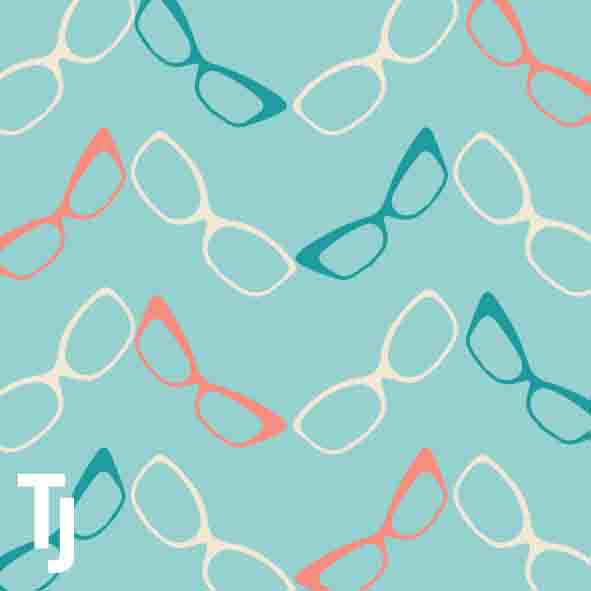 'Glasses' Wallpaper Collection, swatch 3