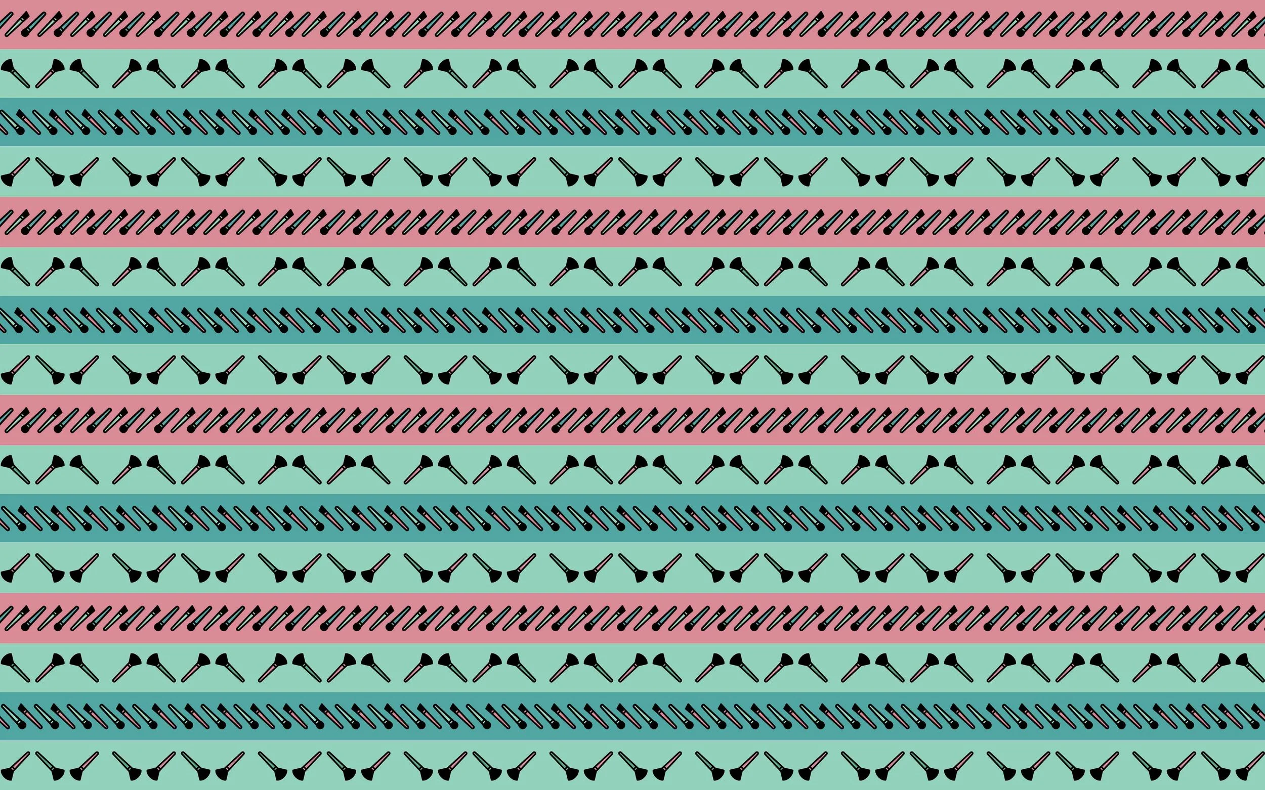 'Make Up Brushes' Wallpaper