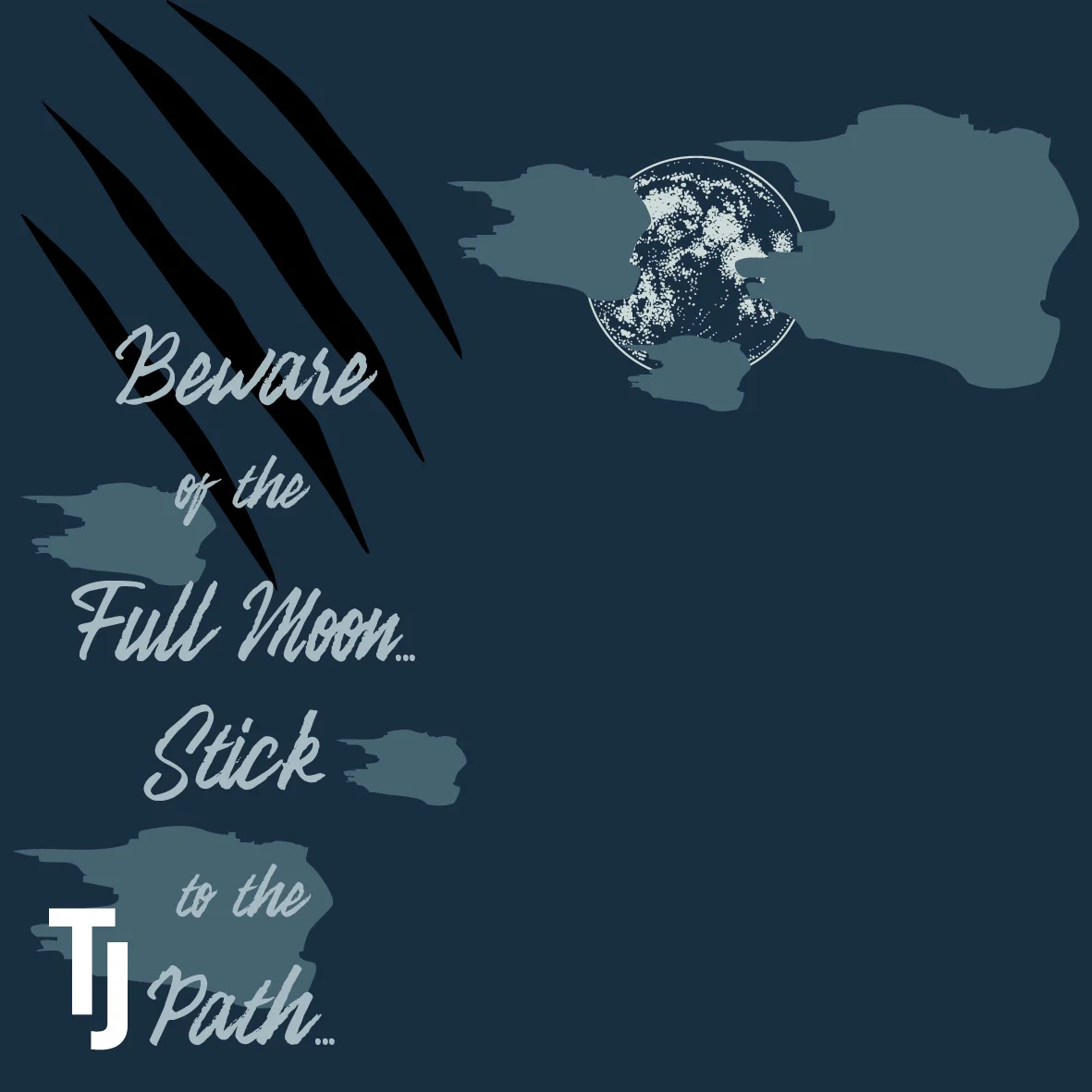 'Beware the Full Moon' Wallpaper swatch