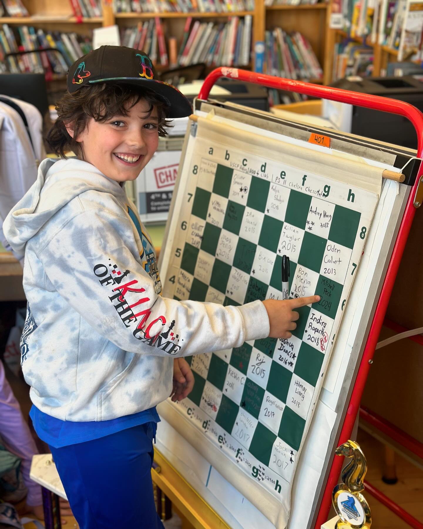 Join us in congratulating Mitchell on breaking 1000 USCF! Mitchell was indicted into the PS 11 Hall of fame today! #ps11chess #chelseachessmates #1000plususcf #nationalslegend