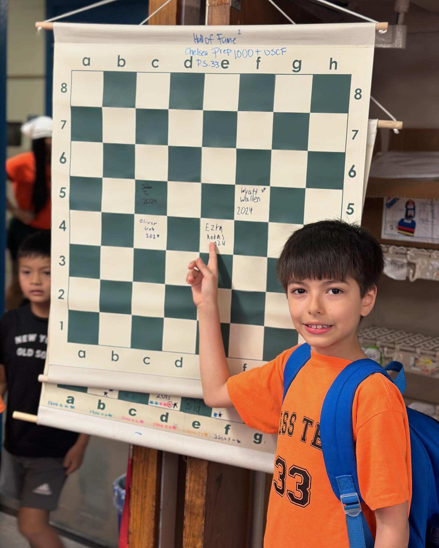 Join us in congratulating Ezra on breaking 1000! Ezra has gained 700+ rating points this school year! #1000plususcf #ps33chess #chelseaprepchess #legendsoftomorrow #workhardplayhard #halloffame