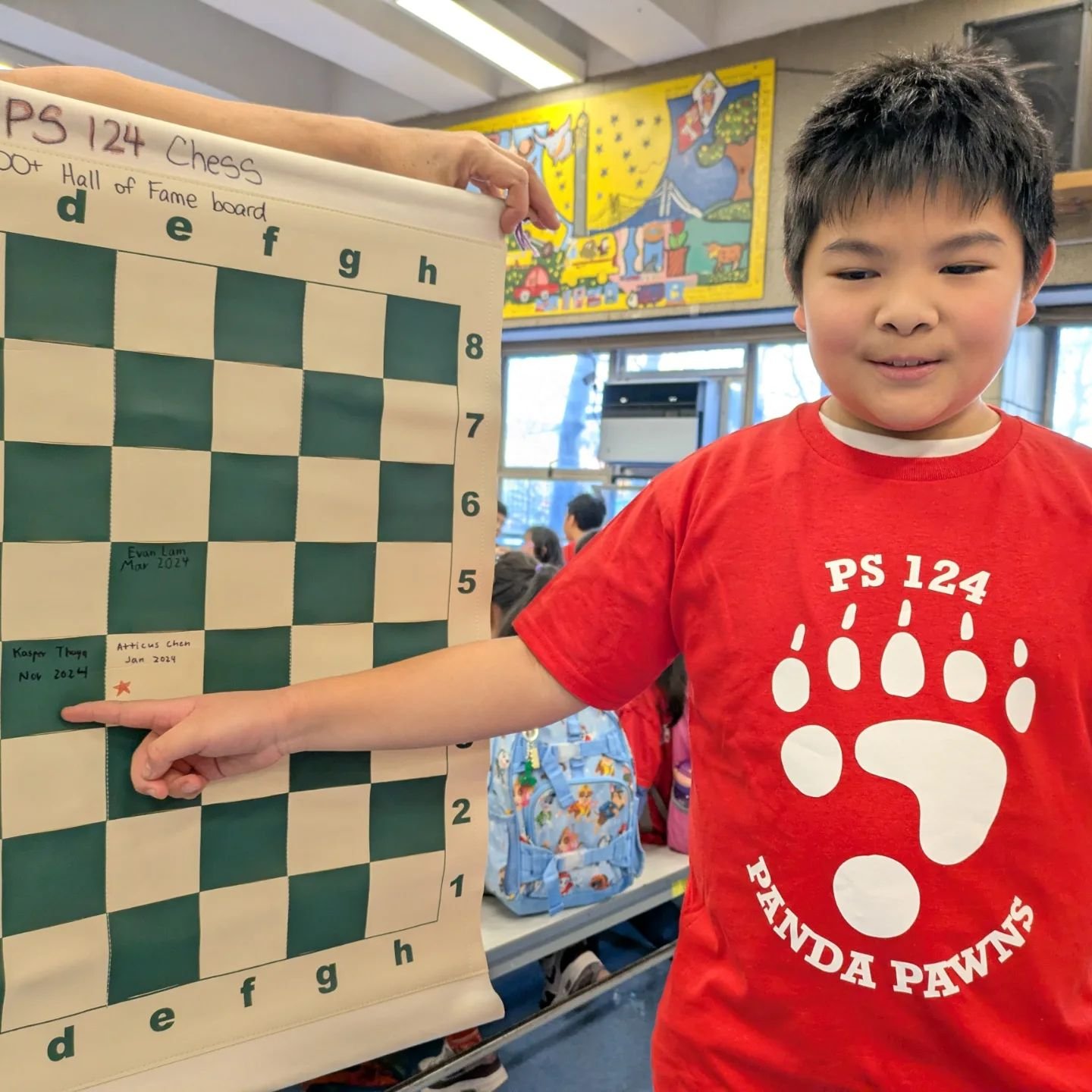 Congratulations Kasper! We are so proud of his 1100+ uscf rating achievement, as he is one of our top hardest working players on our team. He has now declared d4 as his Hall of Fame board square and we are eager to see his continued progress 💪

#100