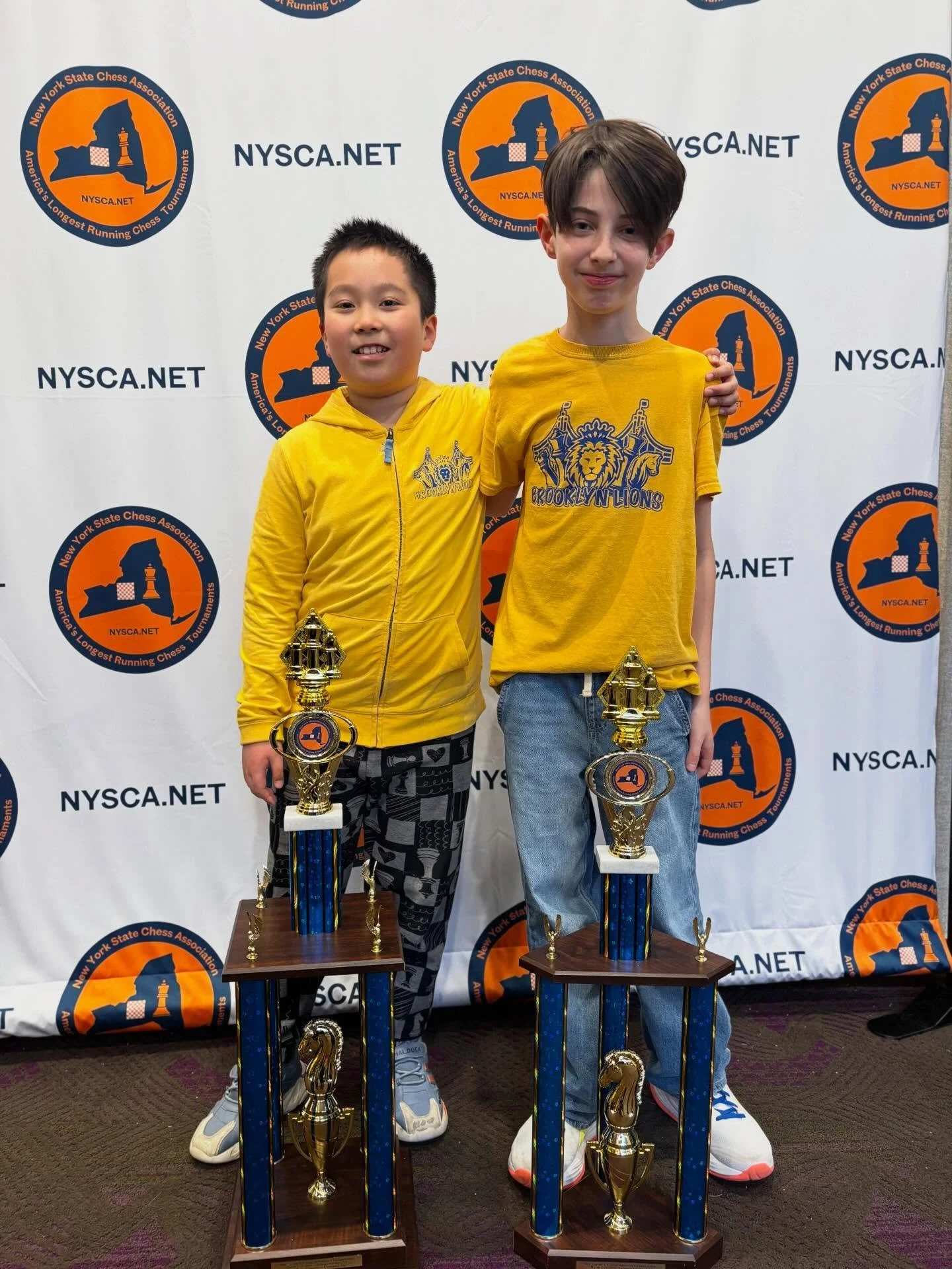 LEGENDS. Adrian and Grayson go 1st and 2nd in K-5 Elementary Championship! Jordan &amp; Pippen 🔥🦁