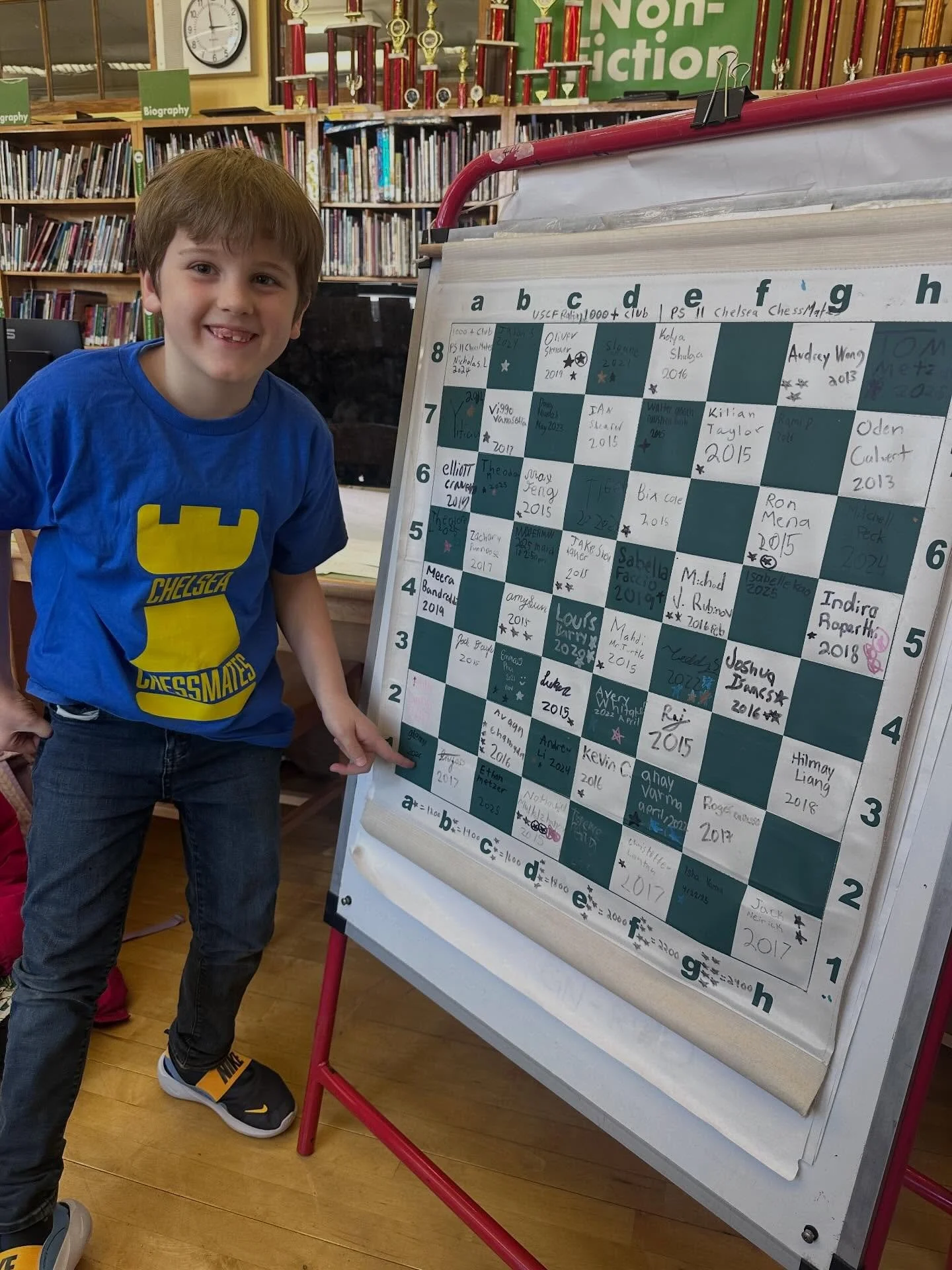 Huge shoutout to Glenn on breaking 1000! He is the 56th hall of famer in PS 11 history! Well done Glenn. #ps11chess #chelseachessmates #1000plususcf #legendsoftomorrow @chelseachessmates