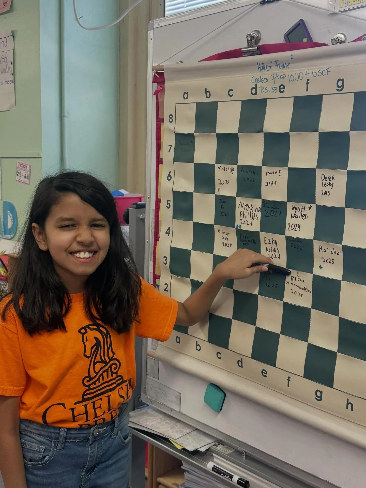 Huge huge shoutout to Richa on breaking 1000 uscf! She is officially a PS 33 Hall of Famer! Well done Richa #ps33chess #halloffame #1000plususcf #legendsoftomorrow @ps33pta @ps33chelseaprepnyc