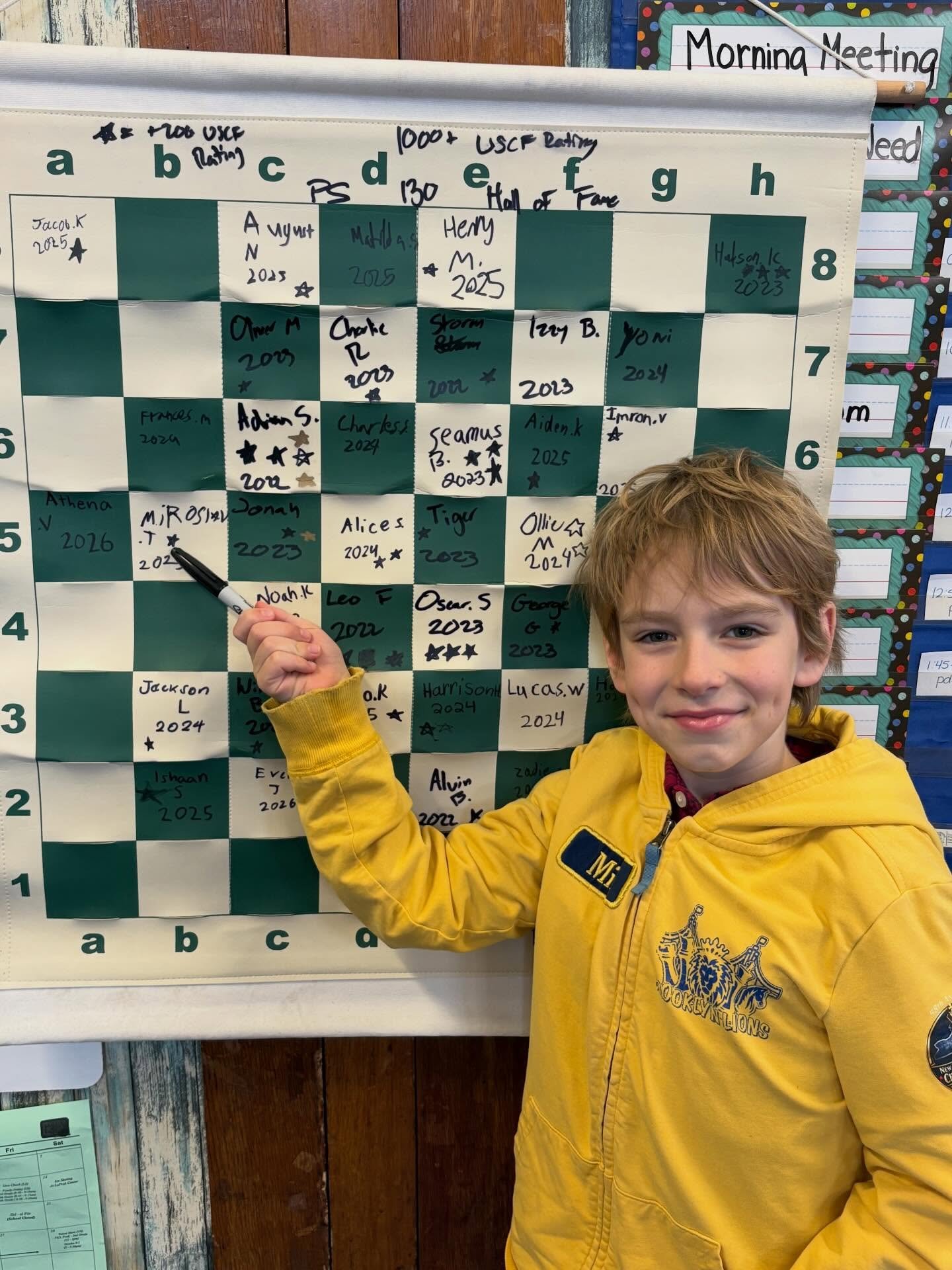 Miro the Hero! Congratulations to PS 130K Miroslav for breaking 1200 at this past weekend&rsquo;s Elite Quad 🌟

#1200plususcf #ps130chess