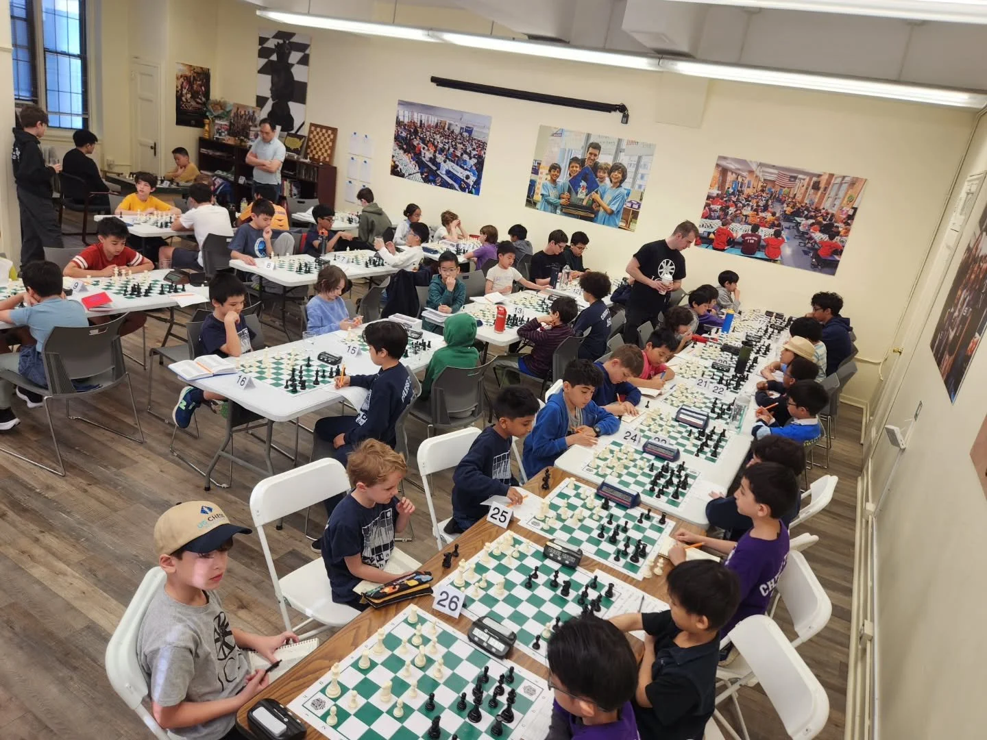PACKED house! Huge turnout for today's Elite Quads! The top quad has an average rating over 2200 USCF.