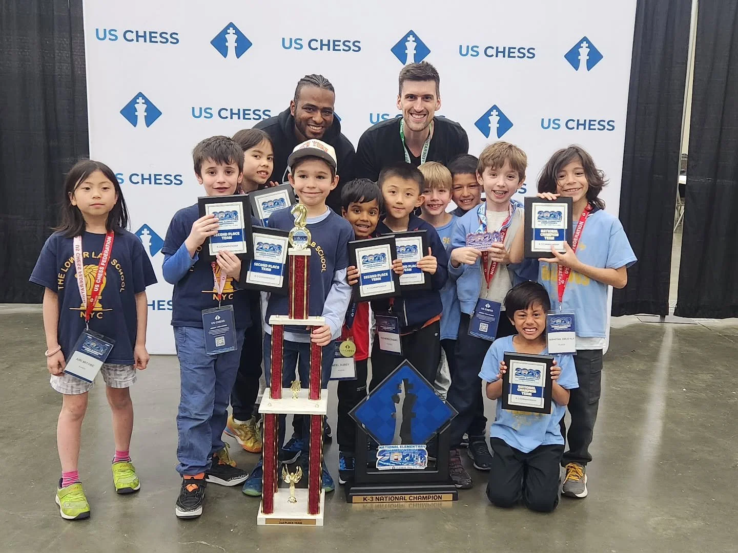 Best of the Building! Unbelievable finish in K3 Championship as PS 198 takes 1st place, PS 77 takes 2nd. Two schools that happen to share a building (and a coaching staff 😀) beat out all the toughest teams in the country!