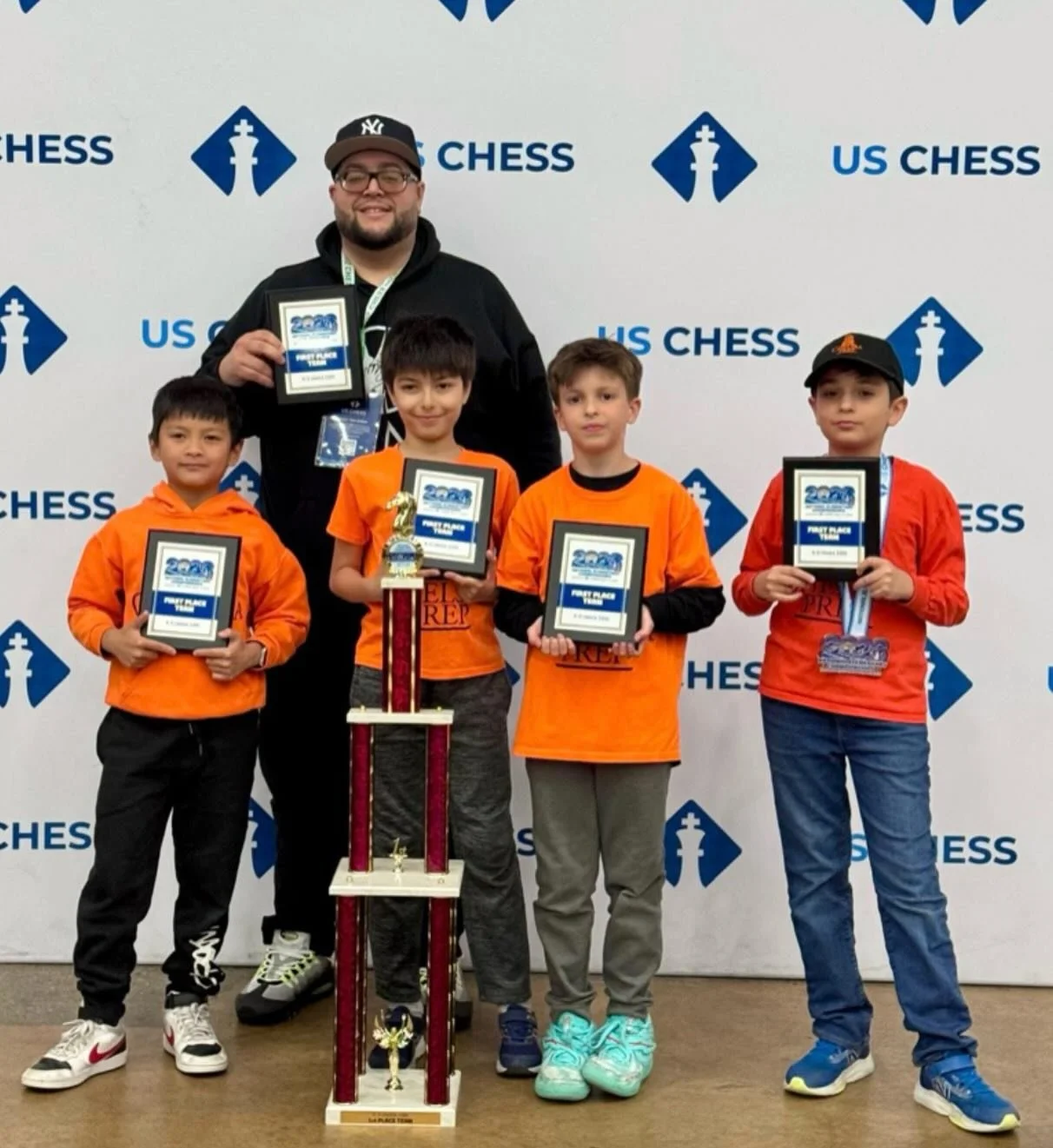 PS 33 won 1st place in K3 u1000 at the National Championships! Well done guys! @ps33pta @ps33chelseaprepnyc #ps33chess #chelseaprep