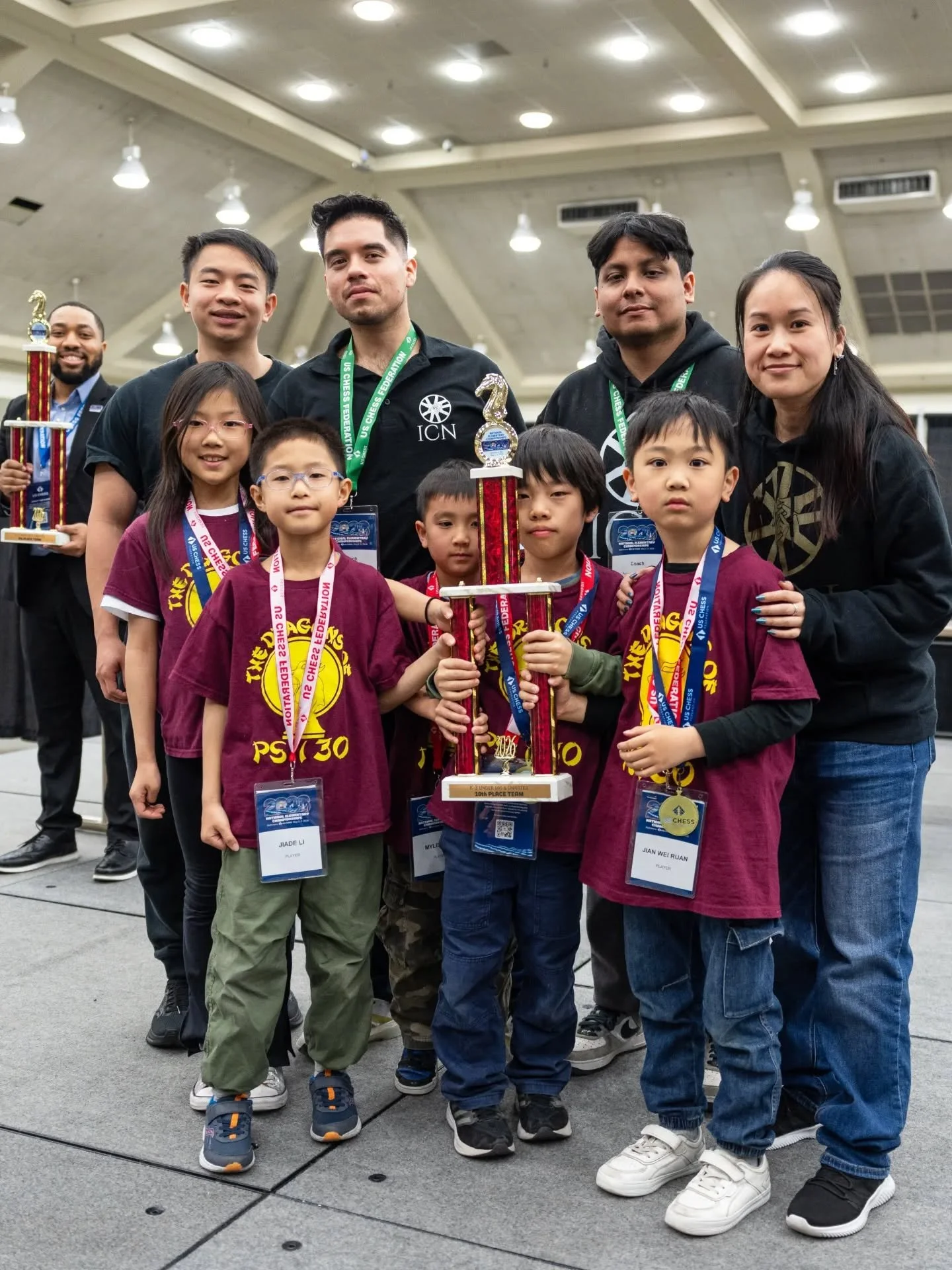 Chinatown's PS 130M remains a Nationals winning team yet again, as the K-3 u600 section finished 10th in their division out of more than 50 schools!

Team &amp; Individual Highlights:
- K5 championship, 6th place &amp; Isaac NL (5/7 points) tied for 
