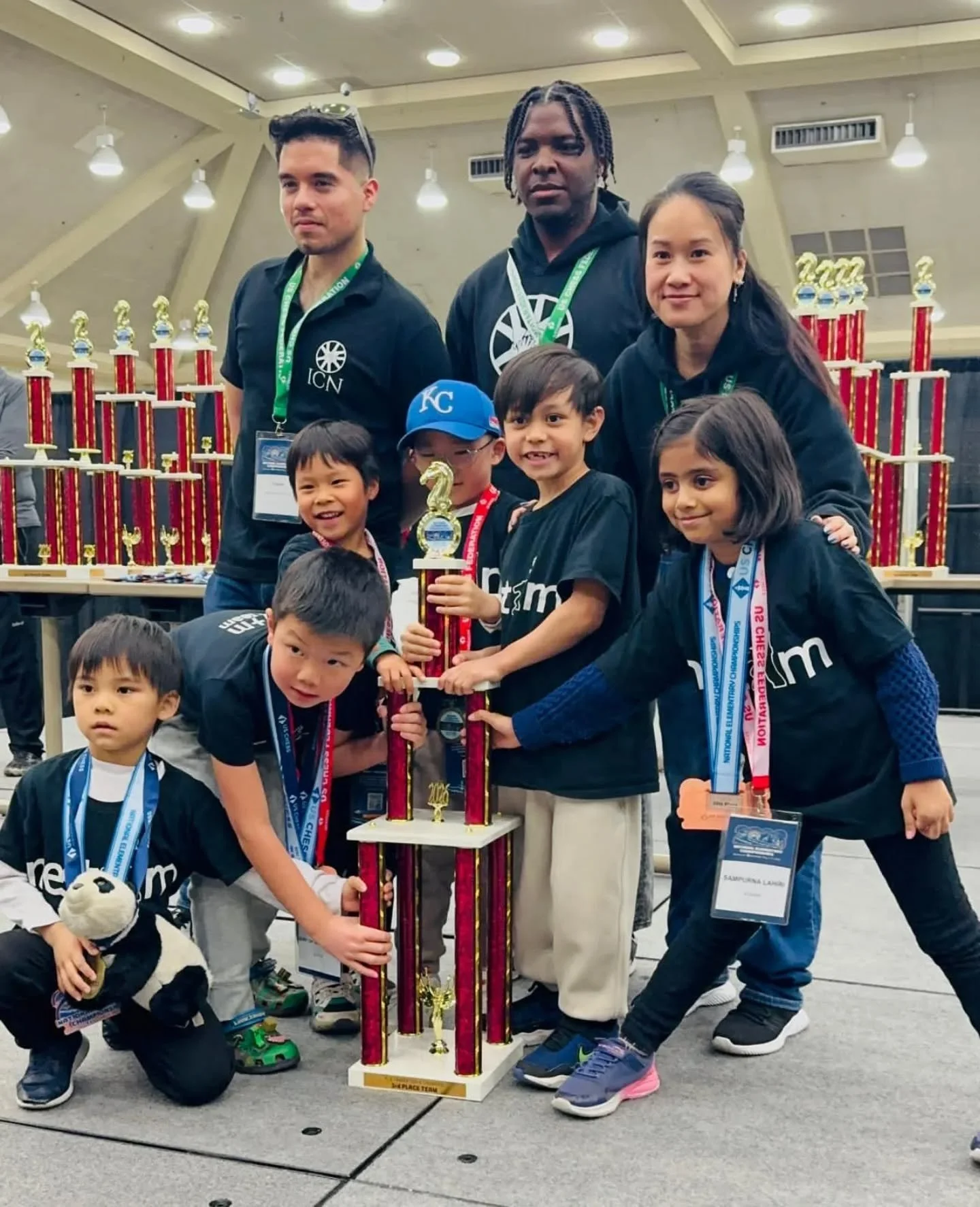 Big win from our "biggest" kids at K-6 Elementary Nationals! Nest+m's K-1 u500 team finished 3rd place, along with many individual awards.

🏅 Jack B-O (5/7 points, tied 15th, k5 championship)
🏅 Charles D (5.5/7 points, 10th place, k1 cham