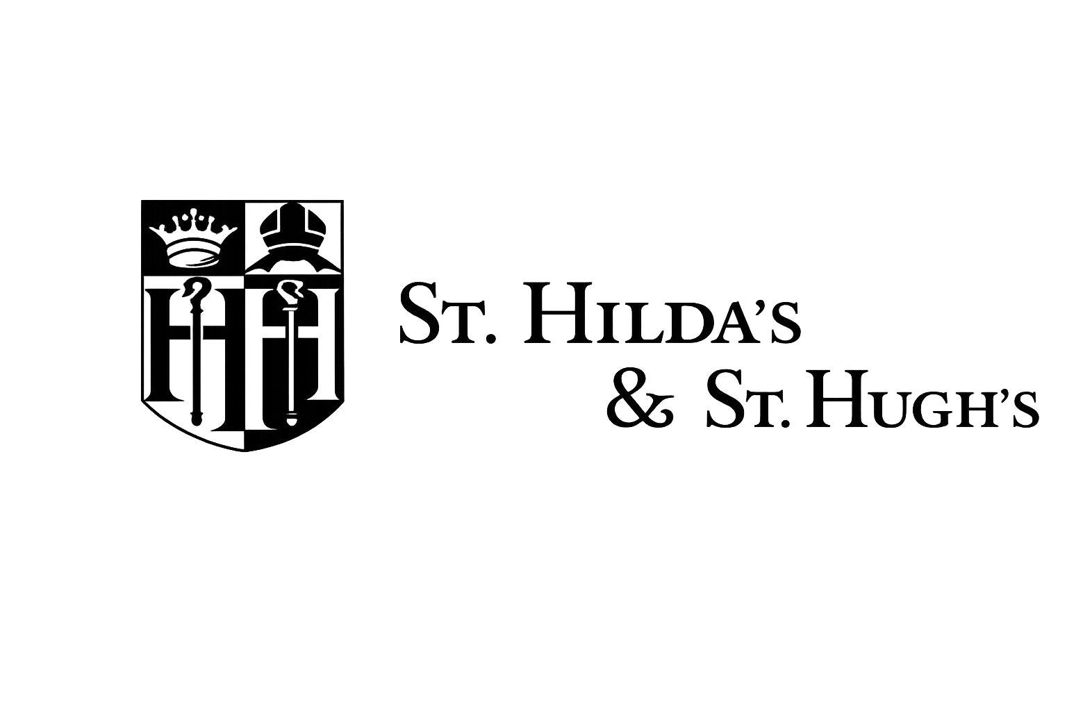 St. Hilda's & St. Hugh's logo BW.png