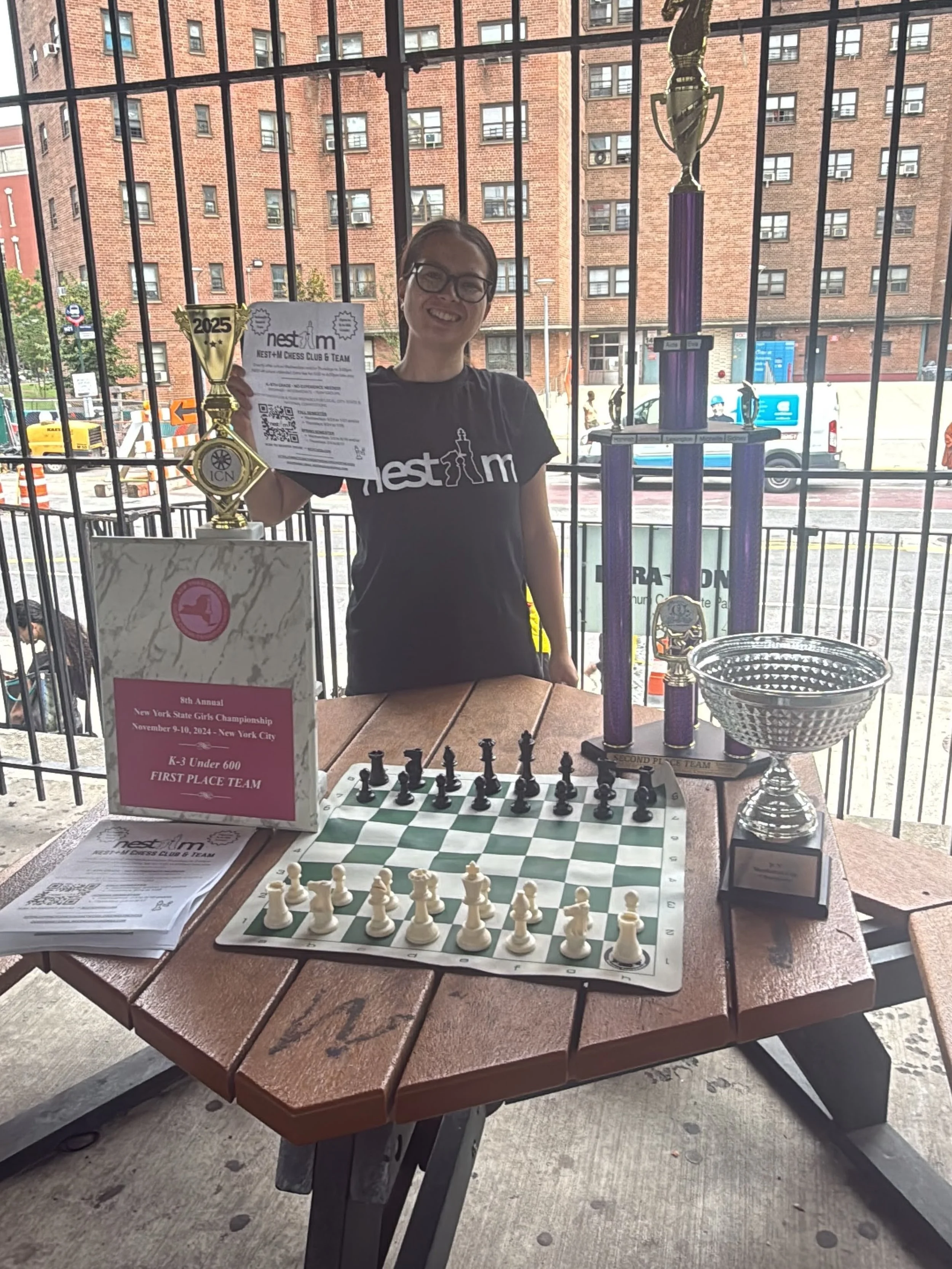 We are thrilled to welcome US Chess Master Sophie Morris-Suzuki to our coaching team. Once a dedicated competitor at our citywide events, Sophie will now help lead players and teams to success at local, City, State and National Competitions. 

With a