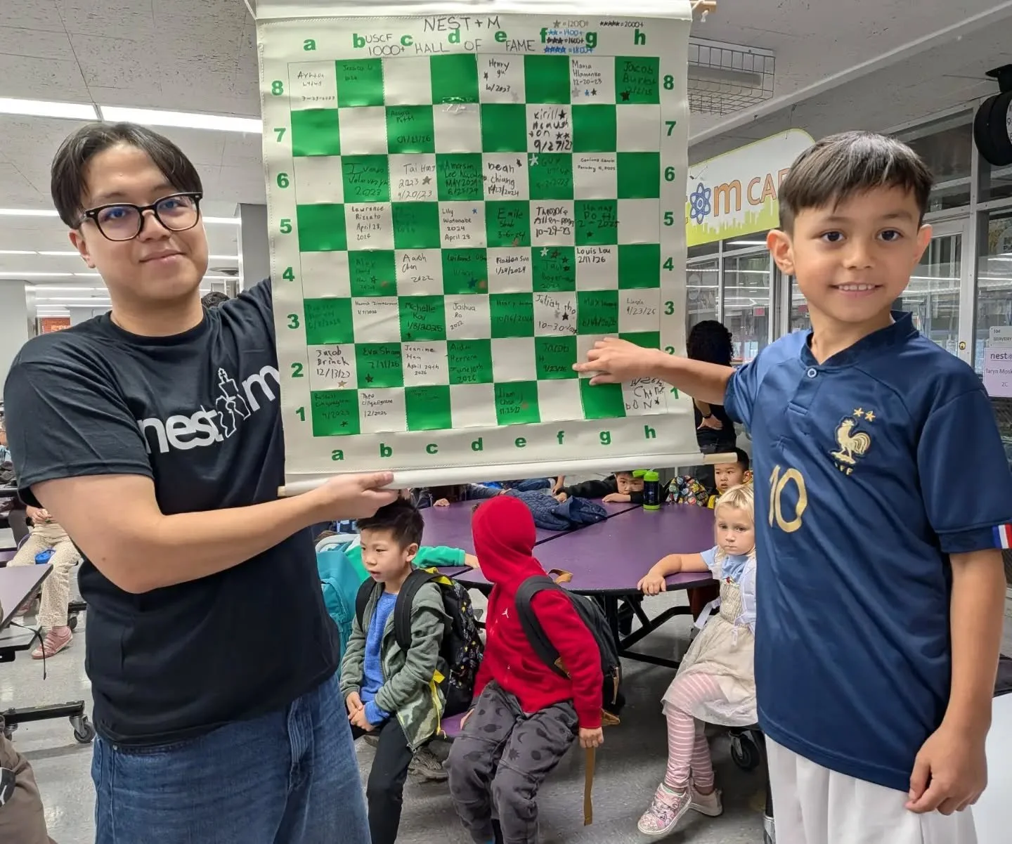 Jacob H. claimed "Freddie pawn" f2 for his square on the Hall of Fame board today. Congratulations! 💪