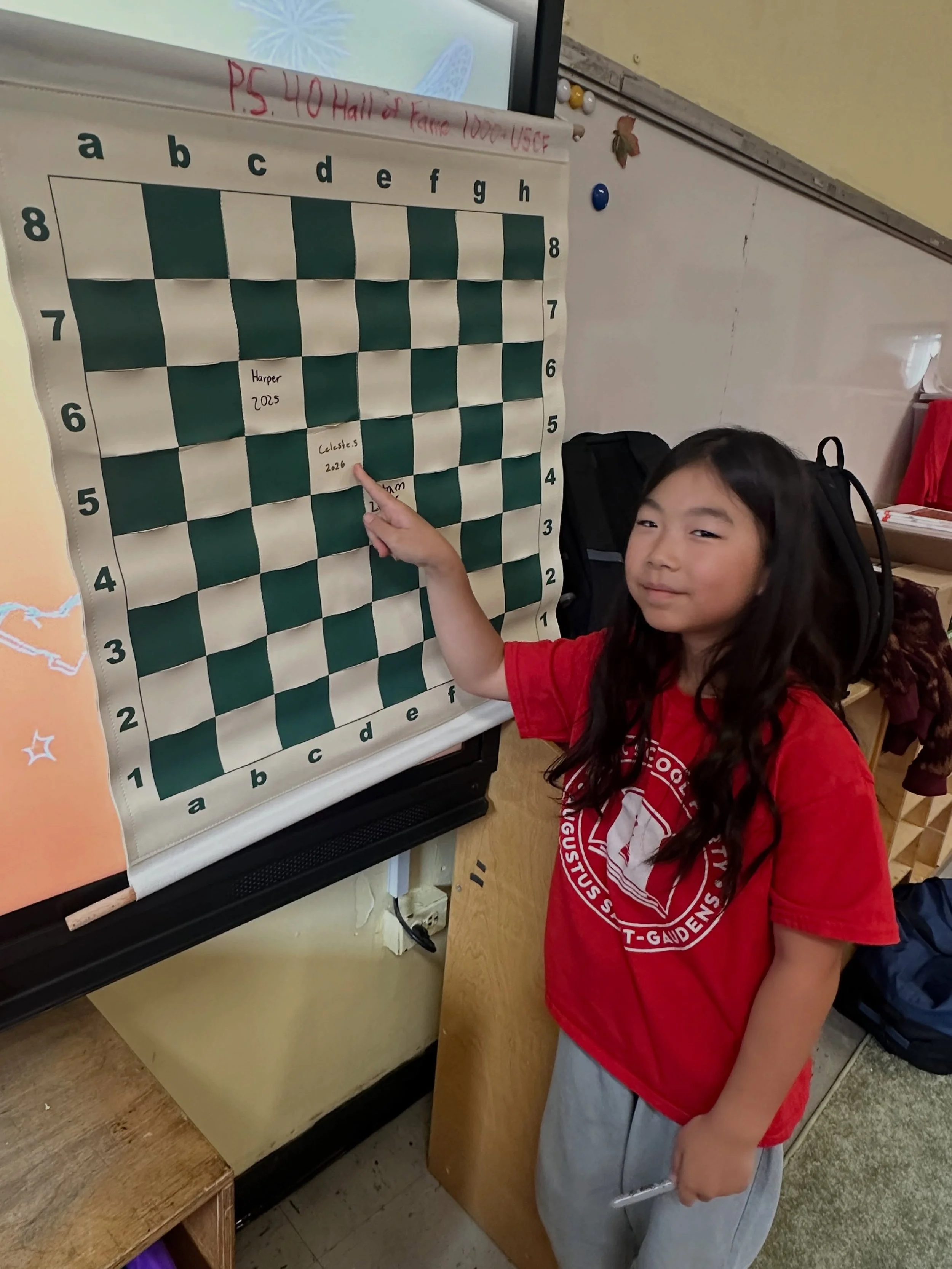 Join us in congratulating Celeste on smashing 1000 uscf! Celeste started summer camp rated around 700 and hit a peak of about 1160! She worked very hard and is ready to help lead the PS 40 team this year. #ps40chess #1000plususcf #legendsoftomorrow #