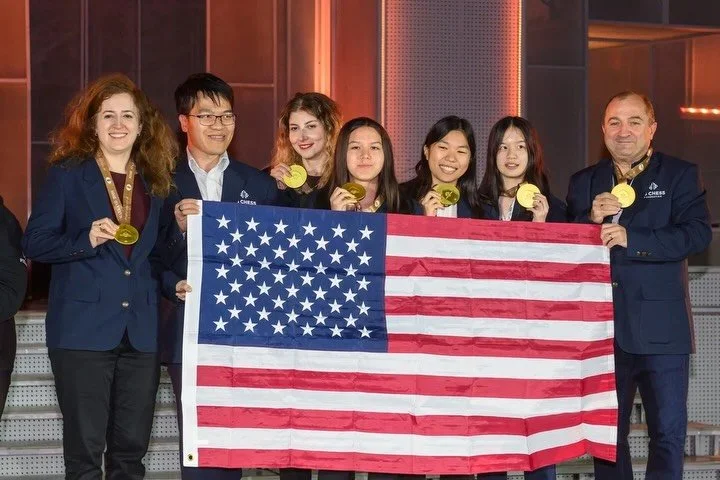 Well done Team USA 🇺🇸

This year we were proud to be official sponsors of the USA team who competed at the 46th FIDE Chess Olympiad held Samarkand, Uzbekistan. 

A special congratulations to our friend @carissayip on securing the individual Silver 