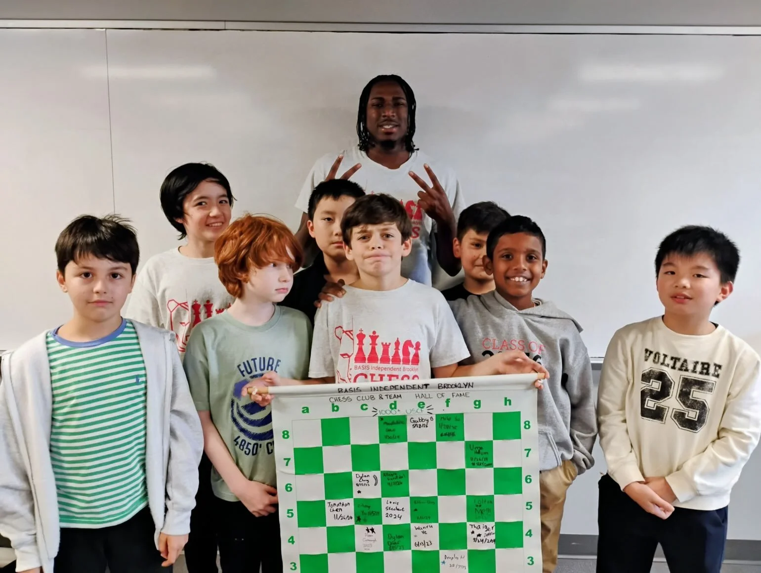 Join us in congratulating Abie Schoolman from the BASIS Chess Team in breaking 1000+ USCF at summer chess camp! #1000plususcf #halloffame #basischess