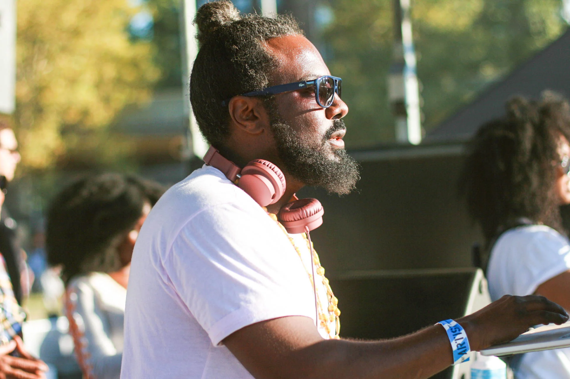 @djmoma during his set at #Afropunkfest .