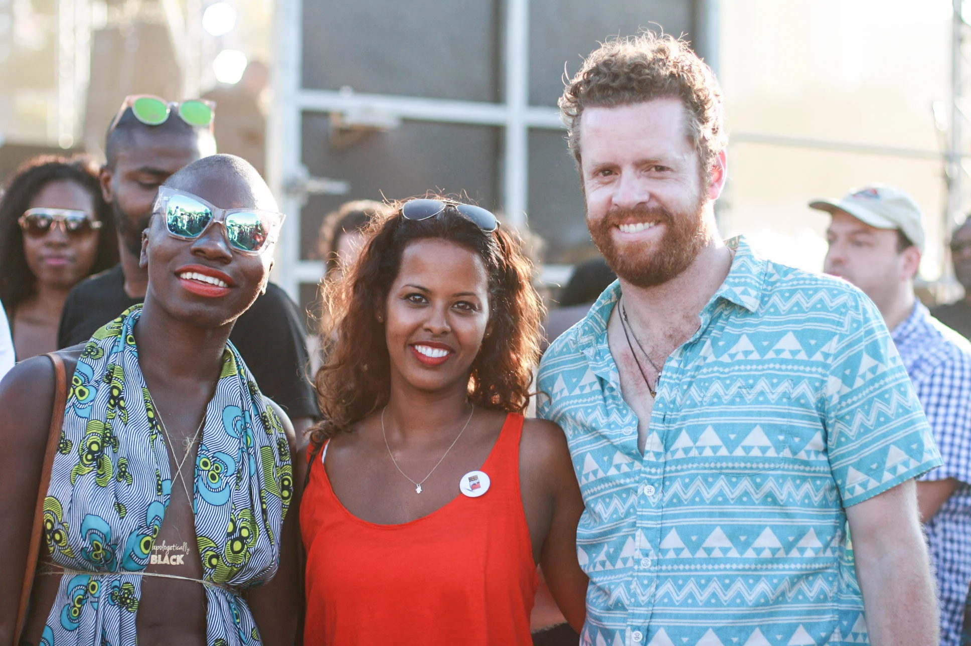 Idil Ibrahim ( in the middle) & friends at #afropunkfest .
