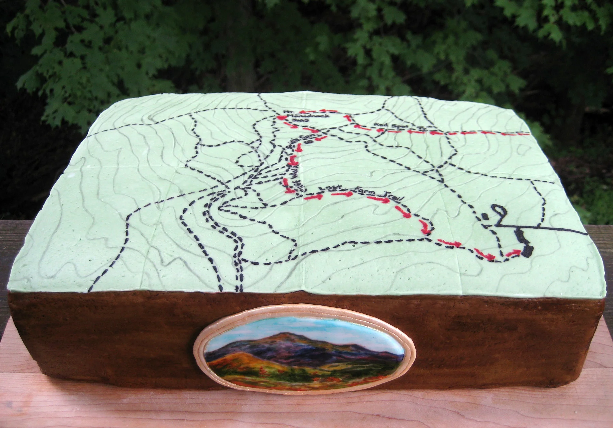 Monadnock Trail Map Cake