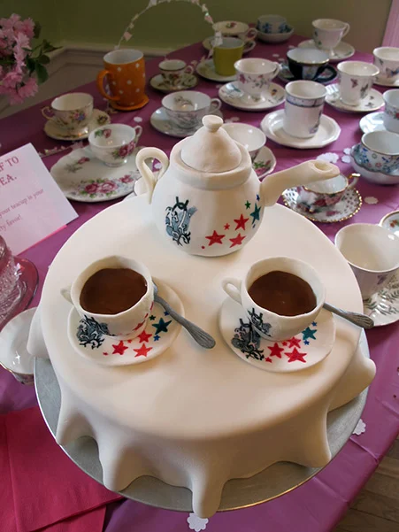 Tattoo Tea Party Cake