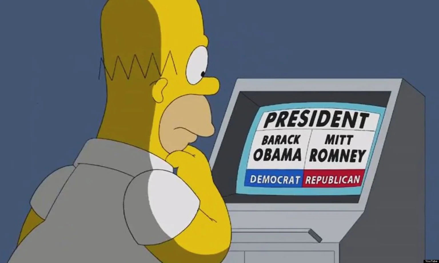  "No, I want to vote for Obama! It's time for a change!"