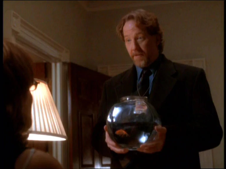 Unrelated to the court, this is the first introduction of Gail the Fish, because Danny is a loveable dork.
